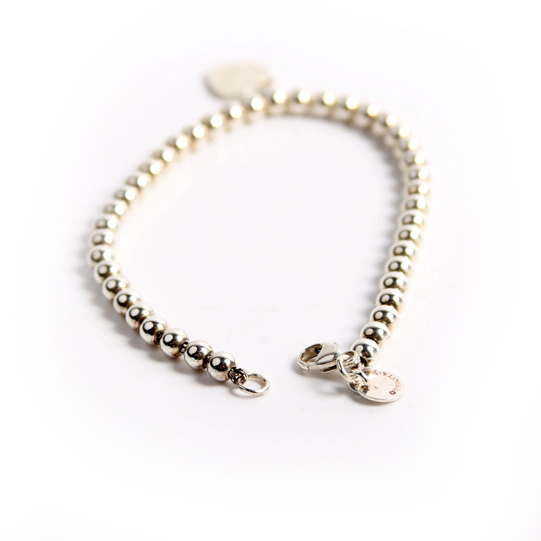 Please Return Mini Heart 4MM Bead Bracelet 925