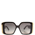 Z1664E Moon Square Sunglasses Black/Gold