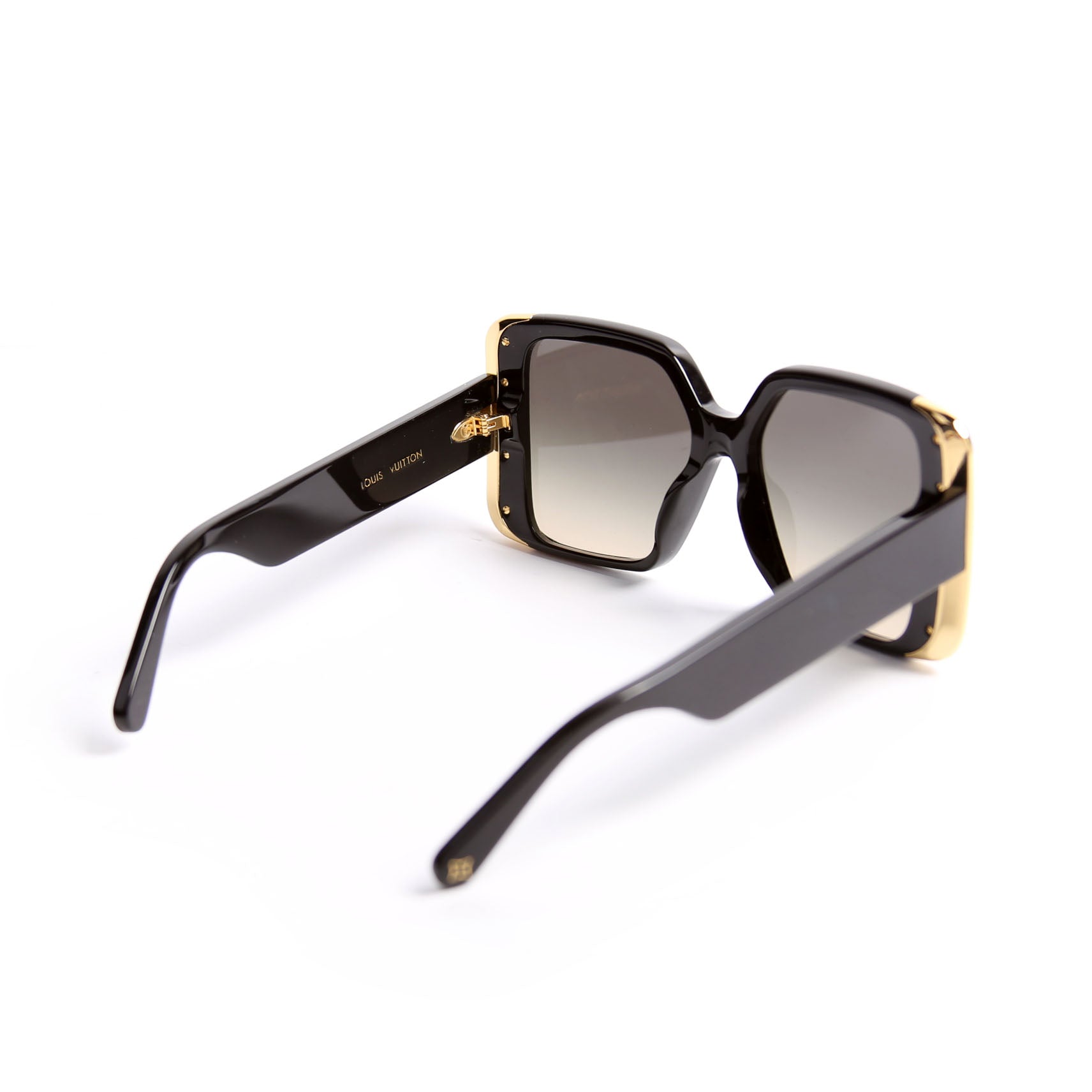 Z1664E Moon Square Sunglasses Black/Gold