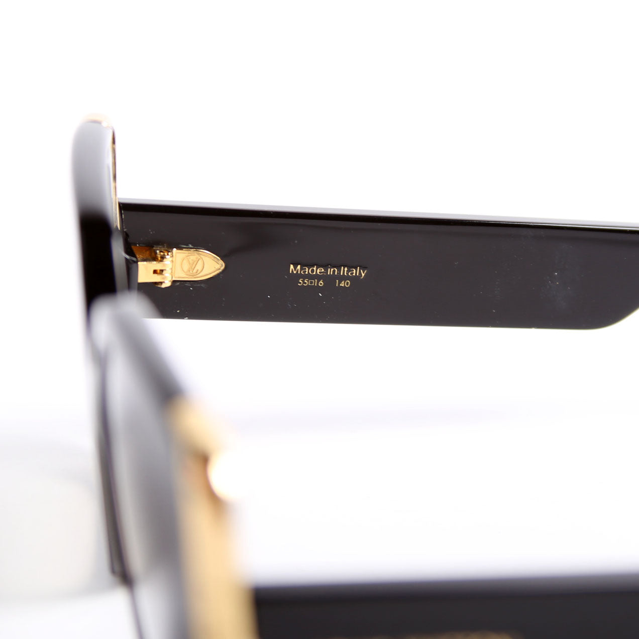 Z1664E Moon Square Sunglasses Black/Gold