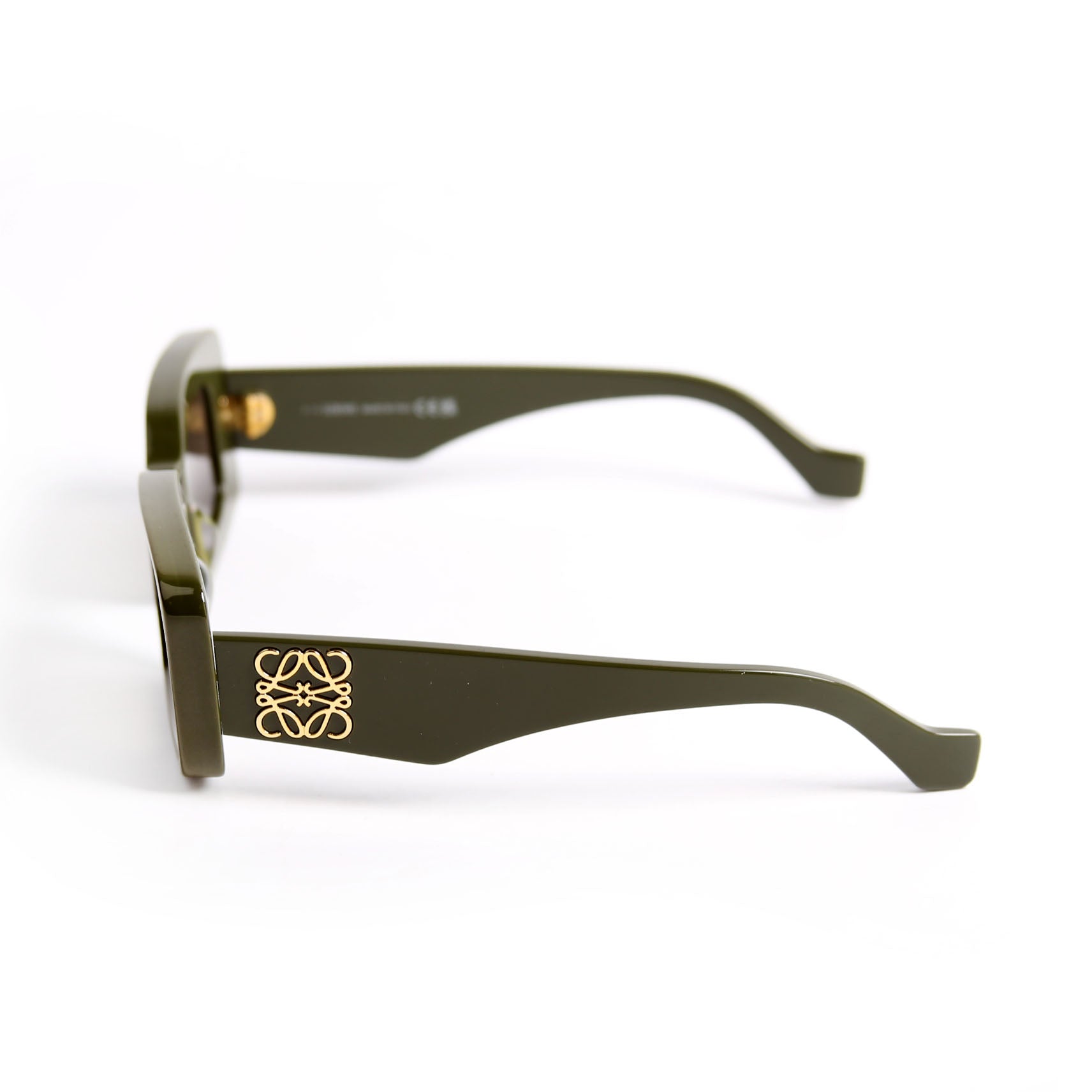 LW40101I Rectangle Acetate Sunglasses Green
