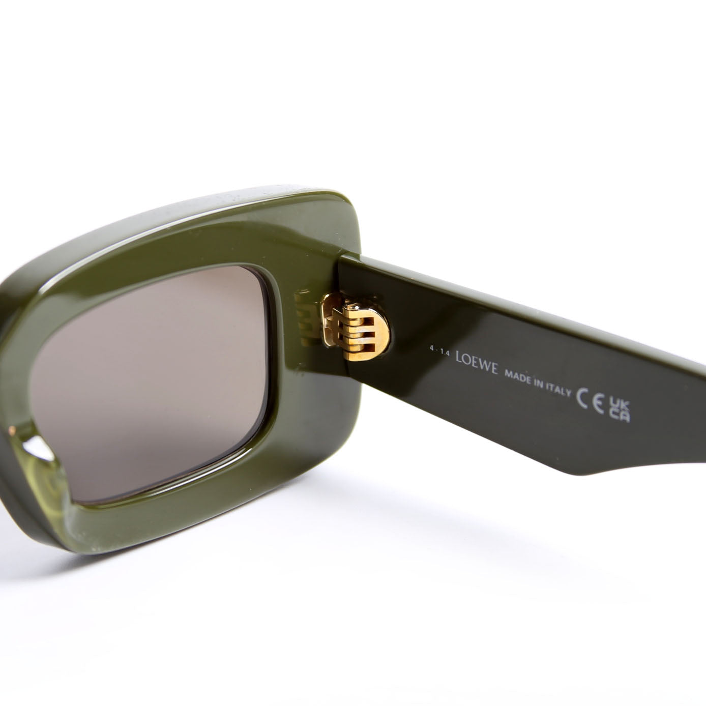LW40101I Rectangle Acetate Sunglasses Green