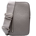 700431 GG Embossed Sling Backpack Gray