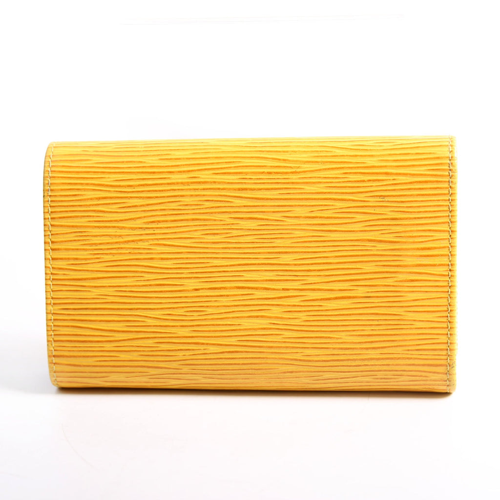 Porte Monnaie Billets Tresor Wallet Epi Yellow