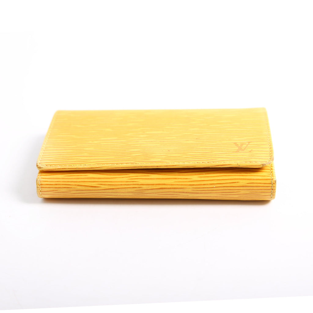 Porte Monnaie Billets Tresor Wallet Epi Yellow