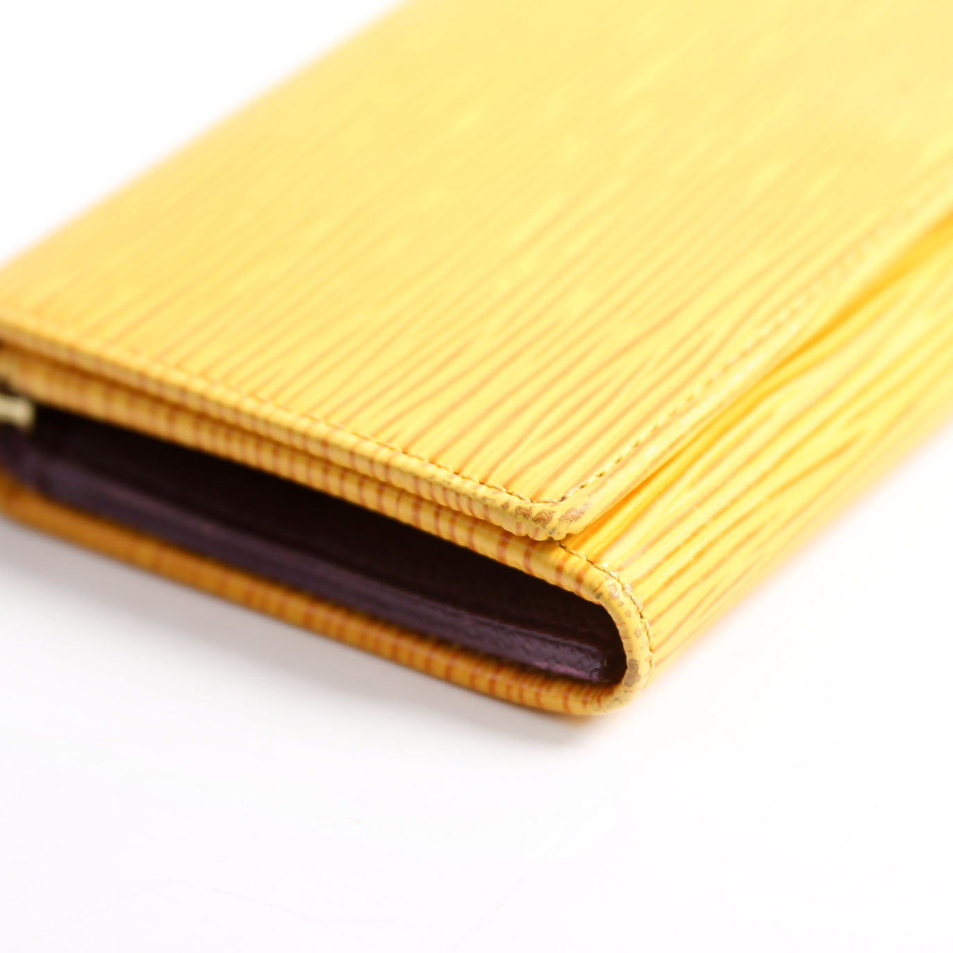 Porte Monnaie Billets Tresor Wallet Epi Yellow