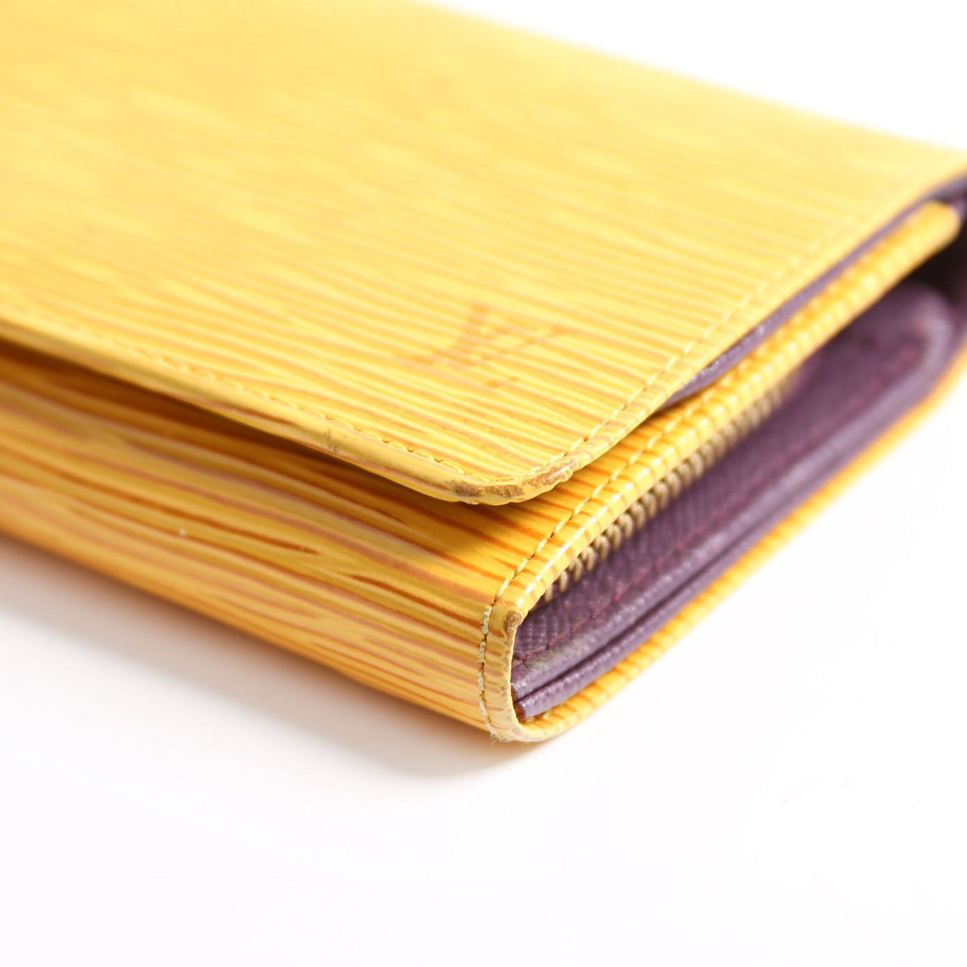 Porte Monnaie Billets Tresor Wallet Epi Yellow
