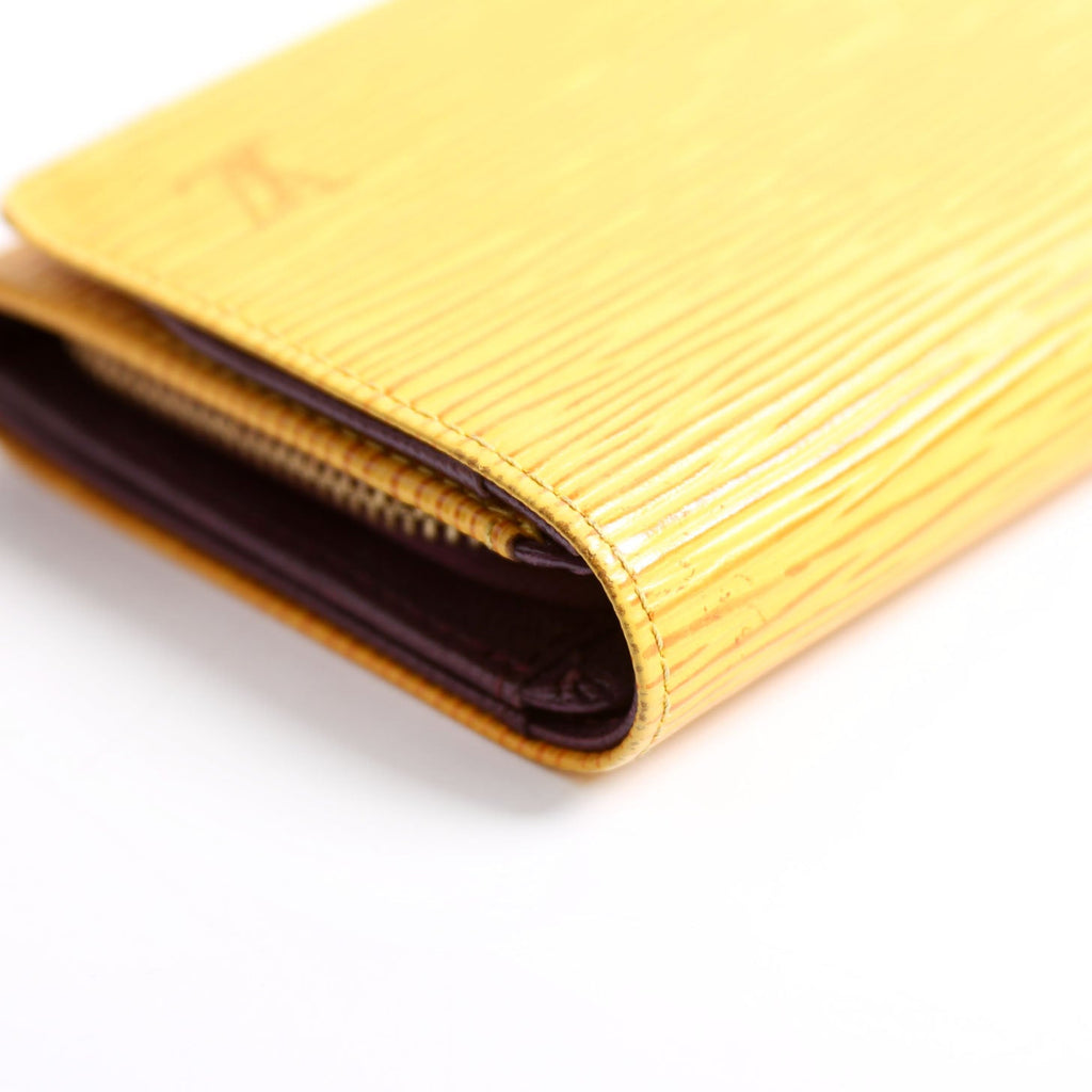 Porte Monnaie Billets Tresor Wallet Epi Yellow