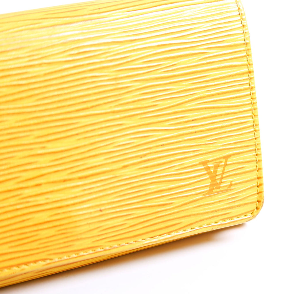 Porte Monnaie Billets Tresor Wallet Epi Yellow