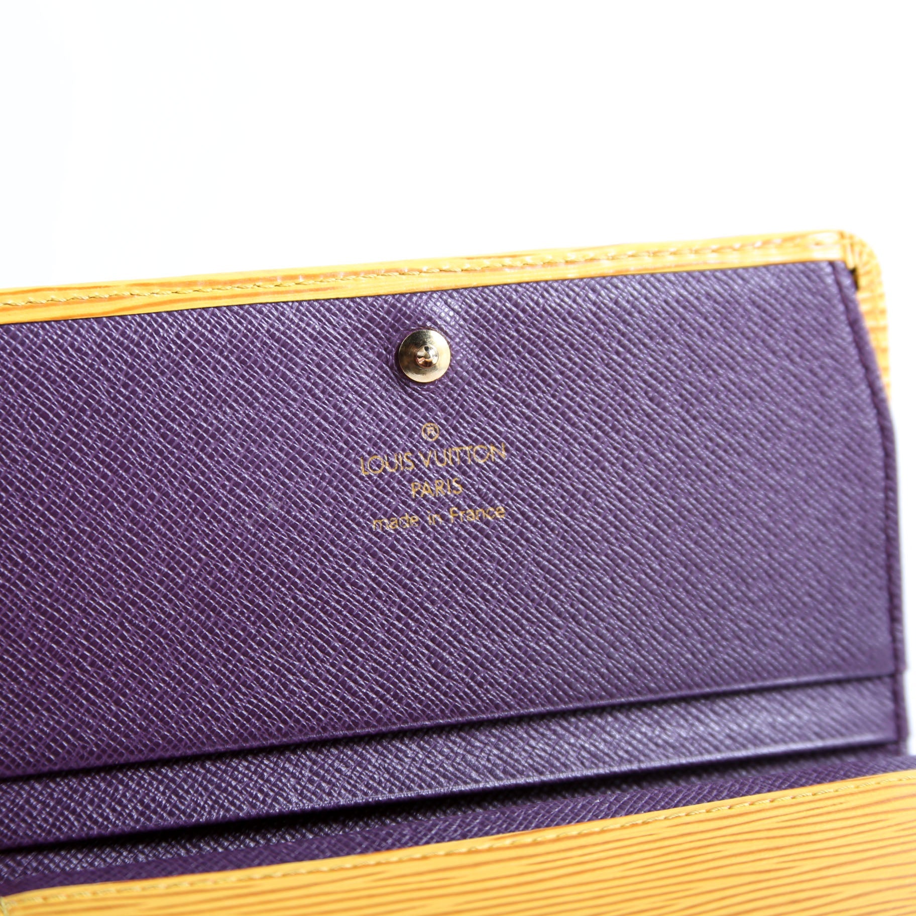 Porte Monnaie Billets Tresor Wallet Epi Yellow