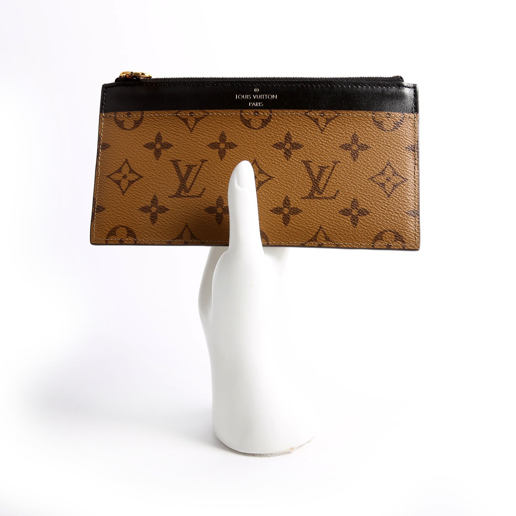 Slim Purse Reversed Monogram Black