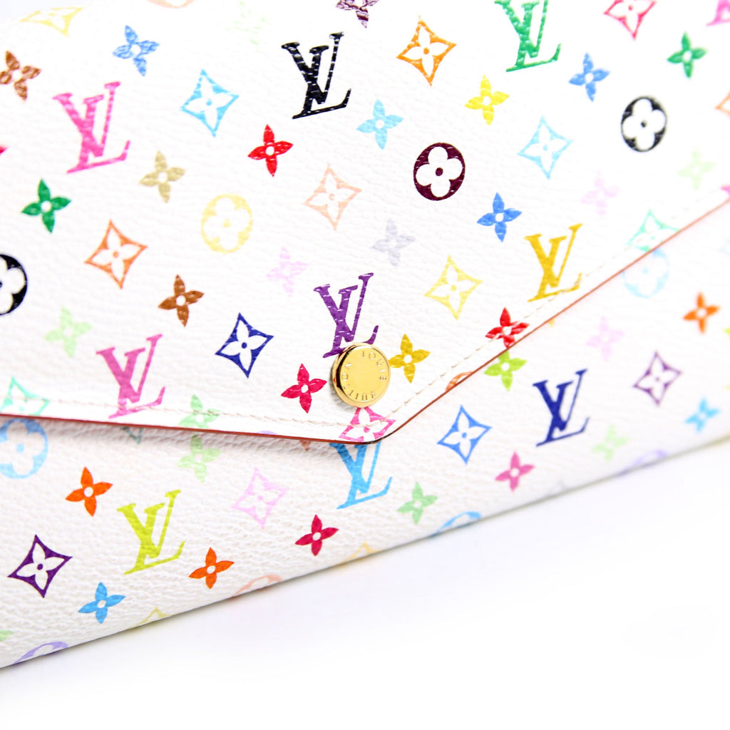 Sarah Wallet NM Multicolor White