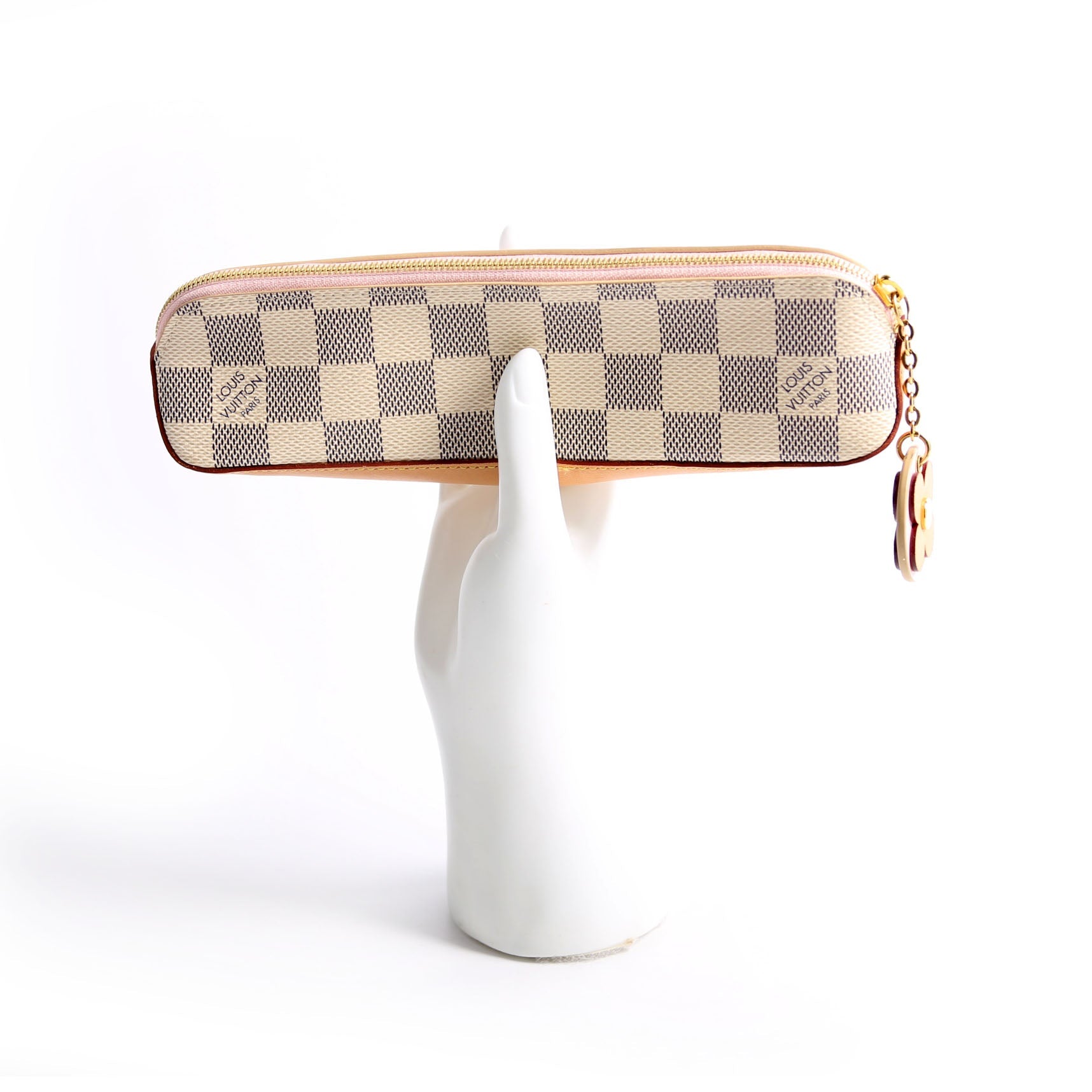 Pencil Pouch Elisabeth Damier Azur Pink