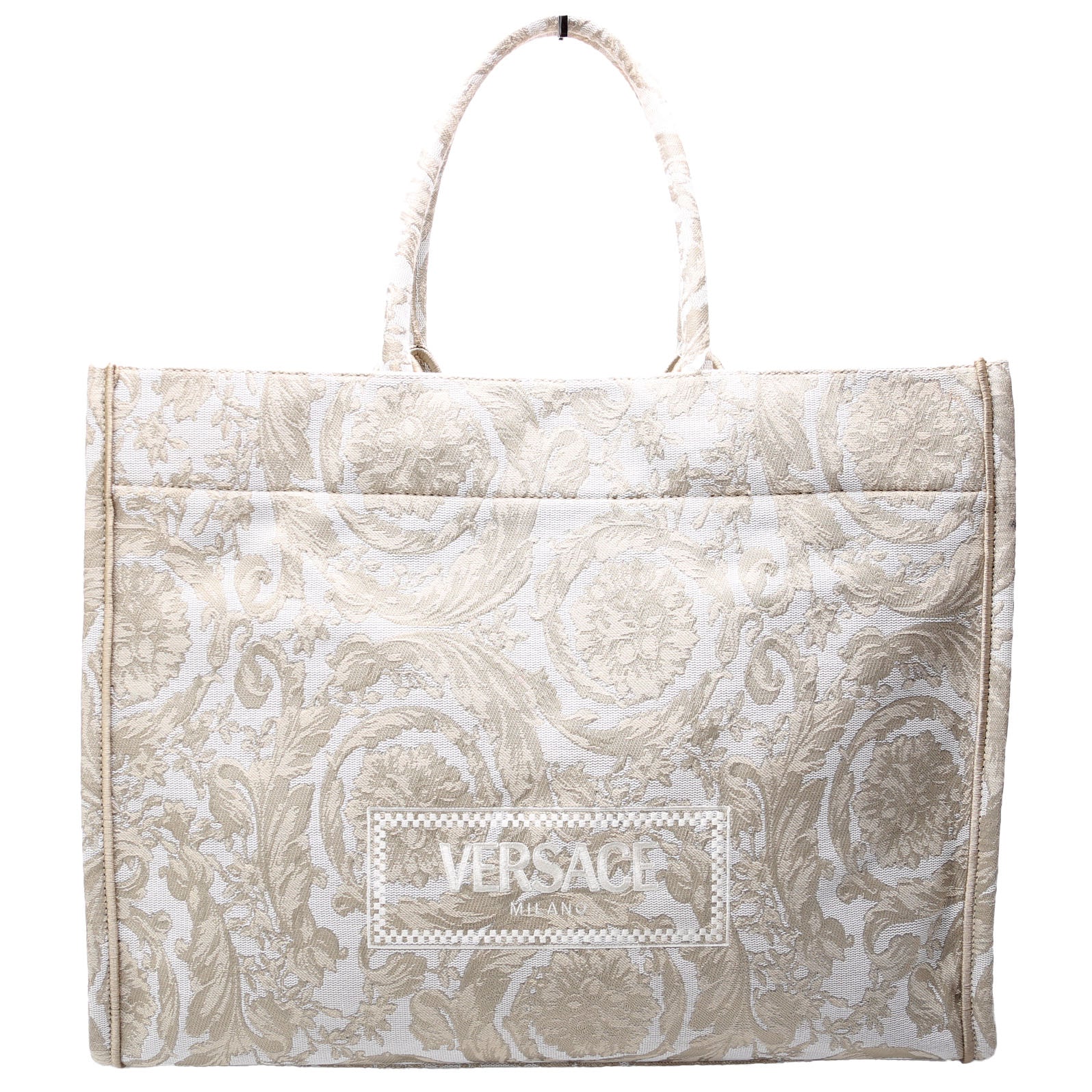 Athena Extra Large Tote Jacquard Barocco Cream