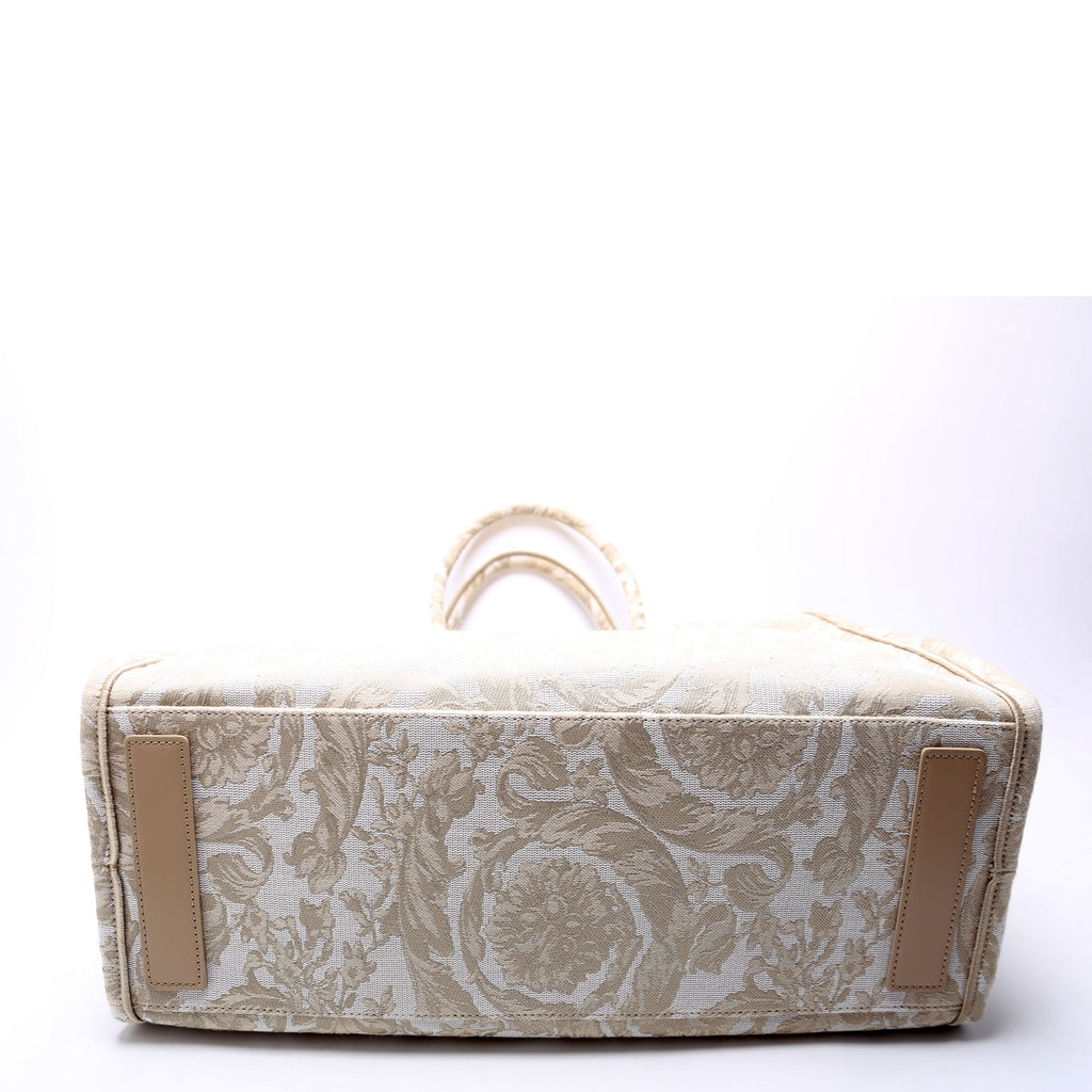 Athena Extra Large Tote Jacquard Barocco Cream