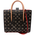 Paloma Medium Satchel Calfskin Spikes Black/Red/Nude