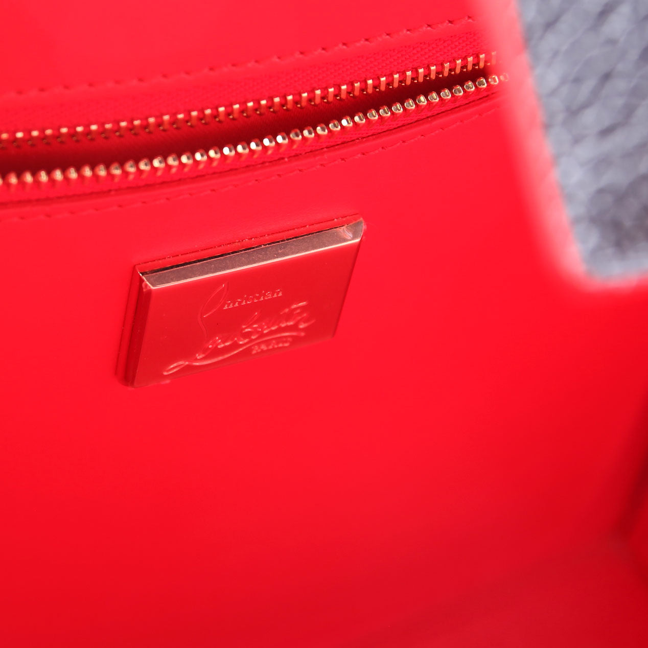 Paloma Medium Satchel Calfskin Spikes Black/Red/Nude