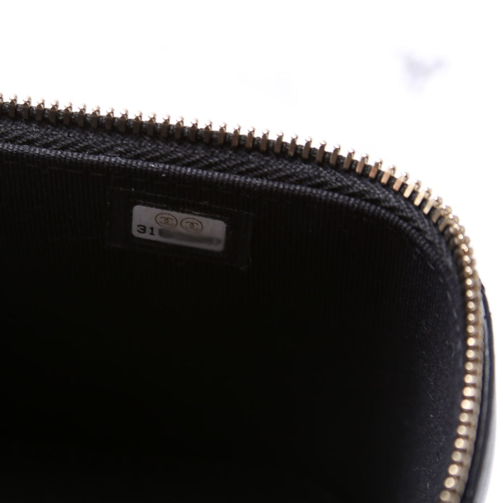 Vanity Case Top Handle Small Lambskin 31M Black