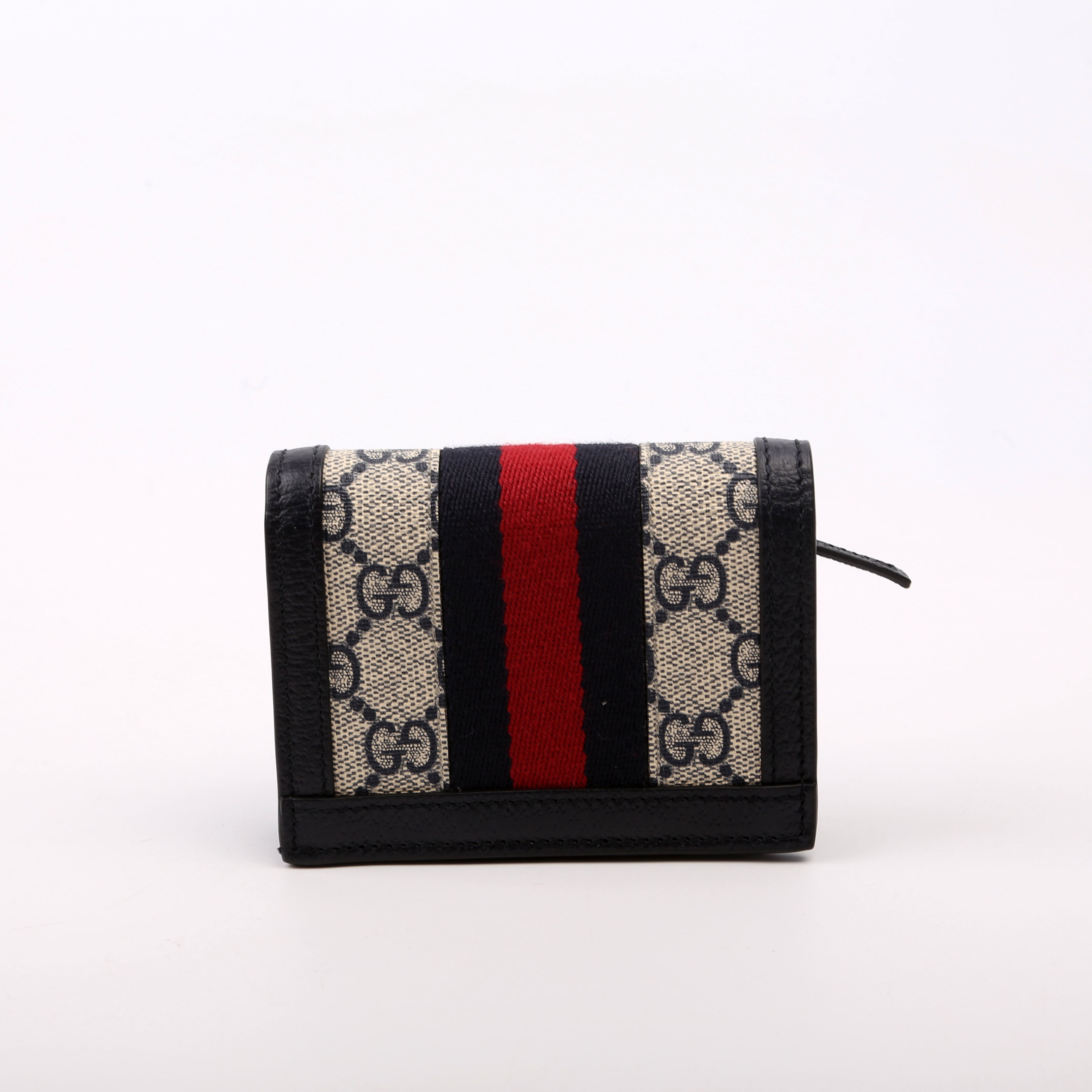 Ophidia GG Card Case Wallet Blue