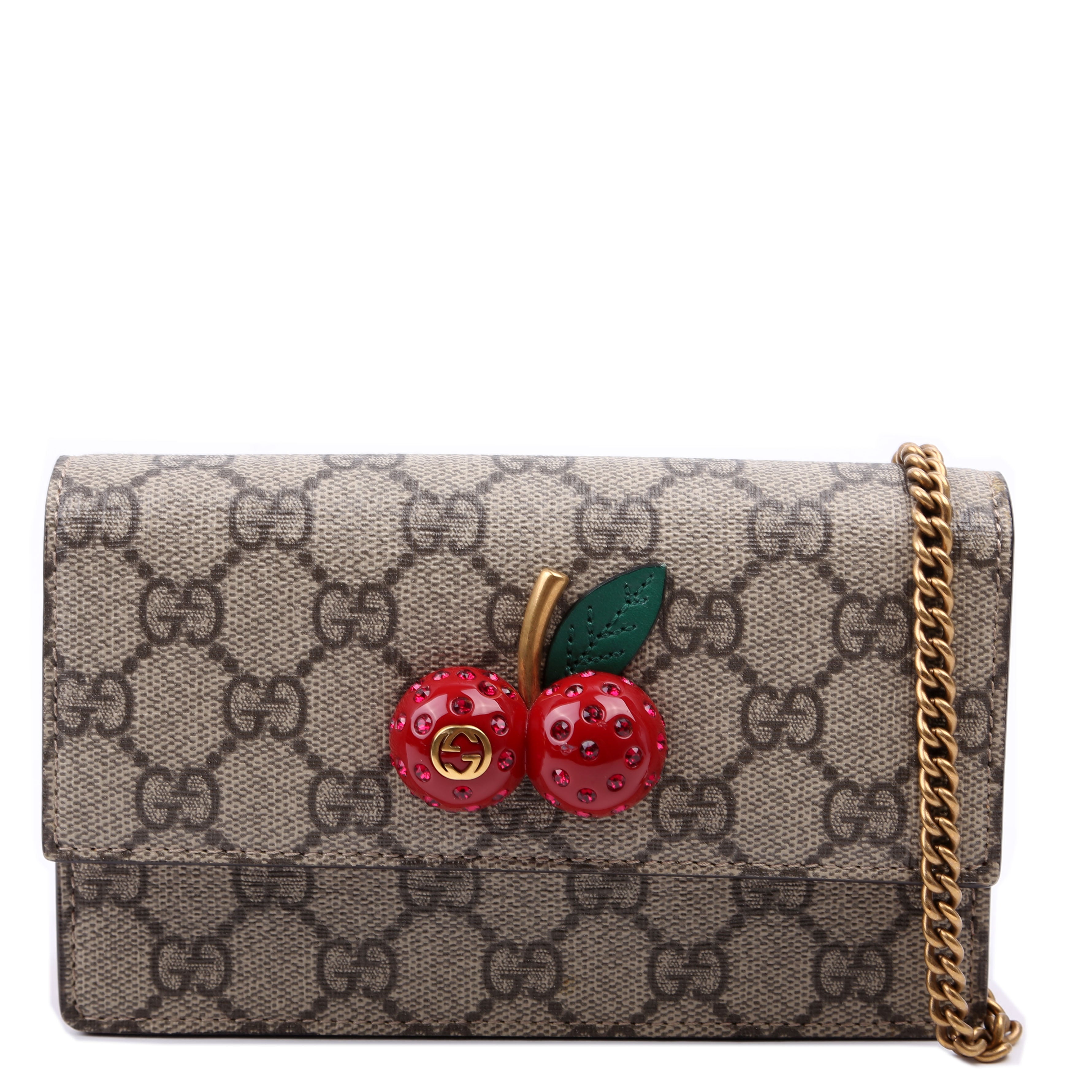 481291 GG Supreme Cherries Mini Bag Red
