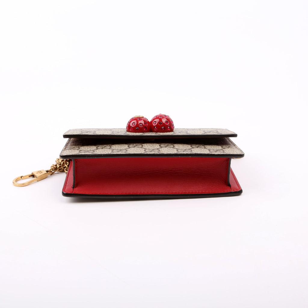 481291 GG Supreme Cherries Mini Bag Red
