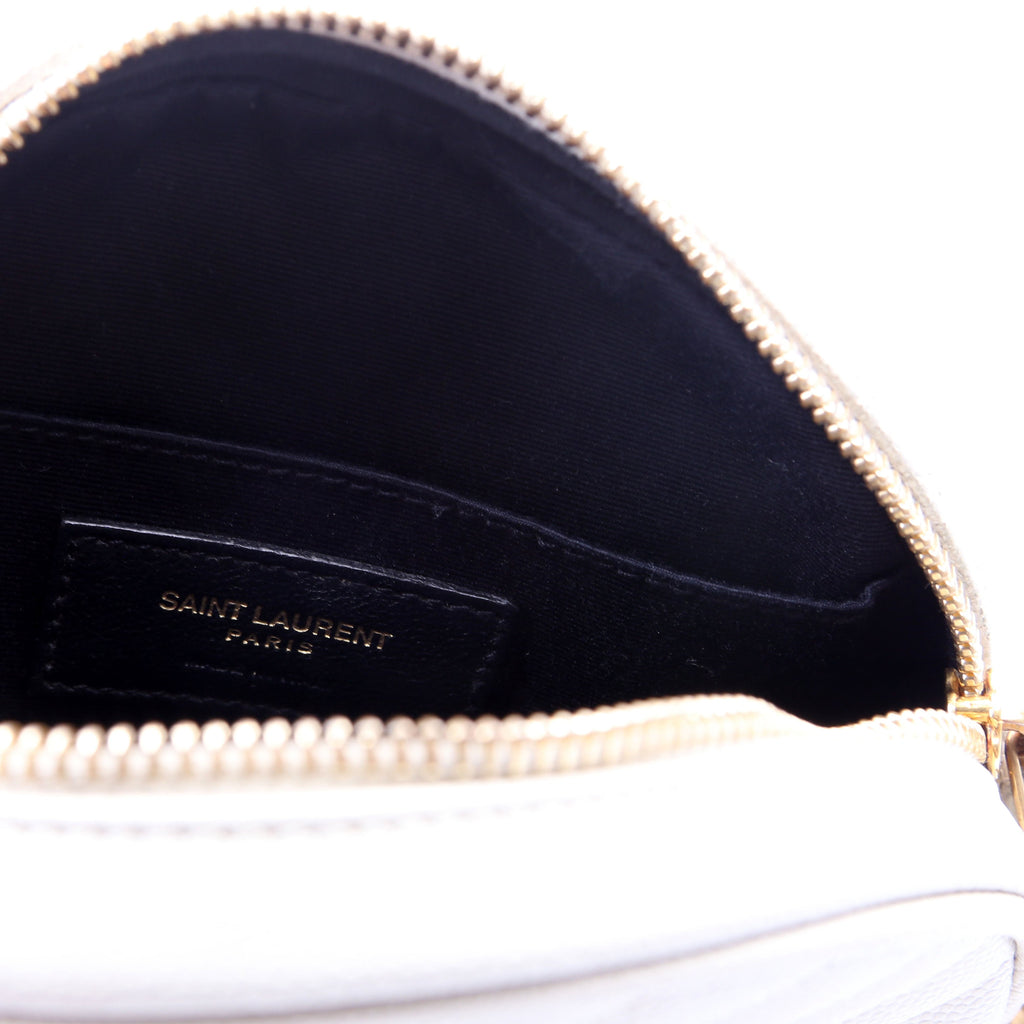 610436 Grain De Poudre Round Camera Bag Cream