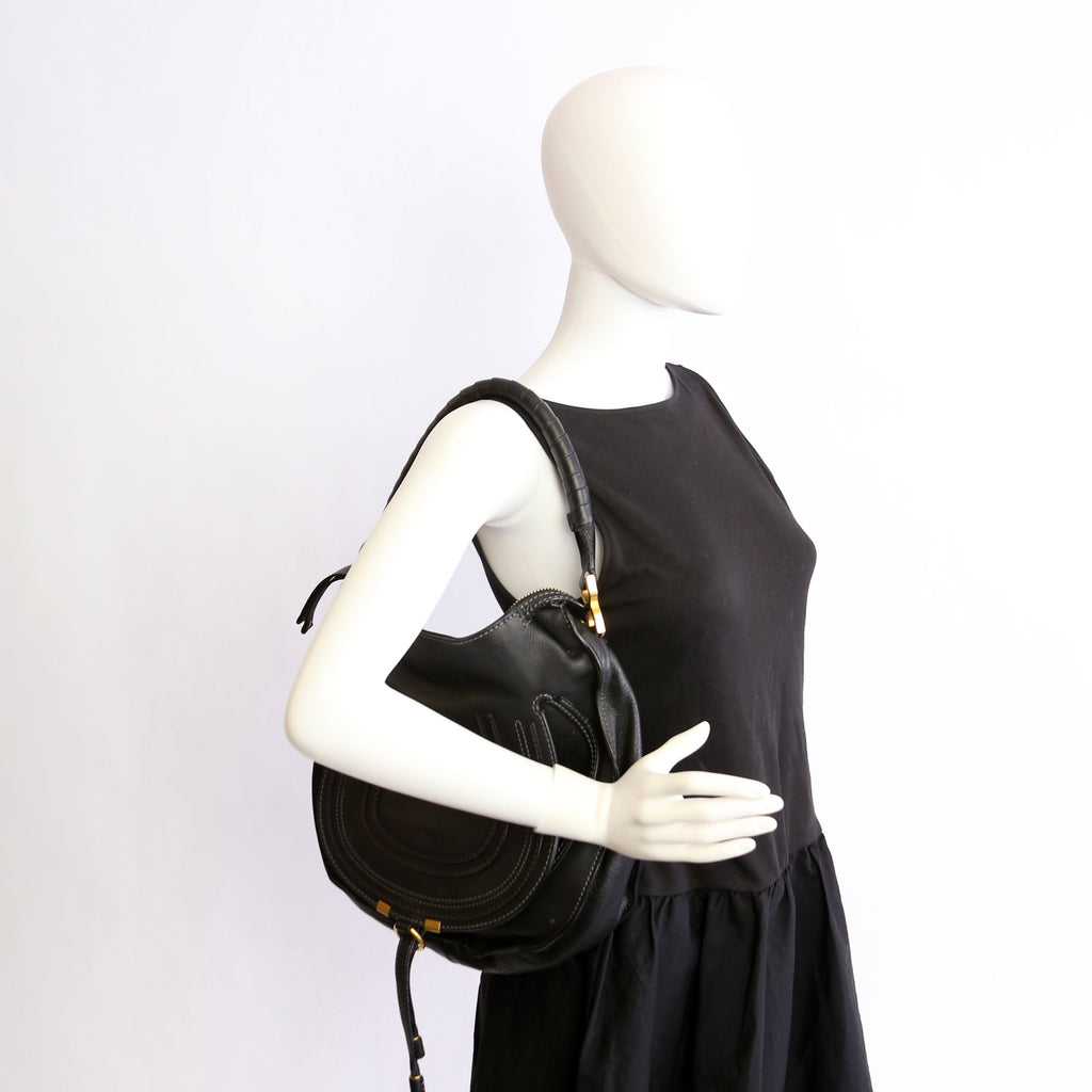 Marcie Hobo Large Black