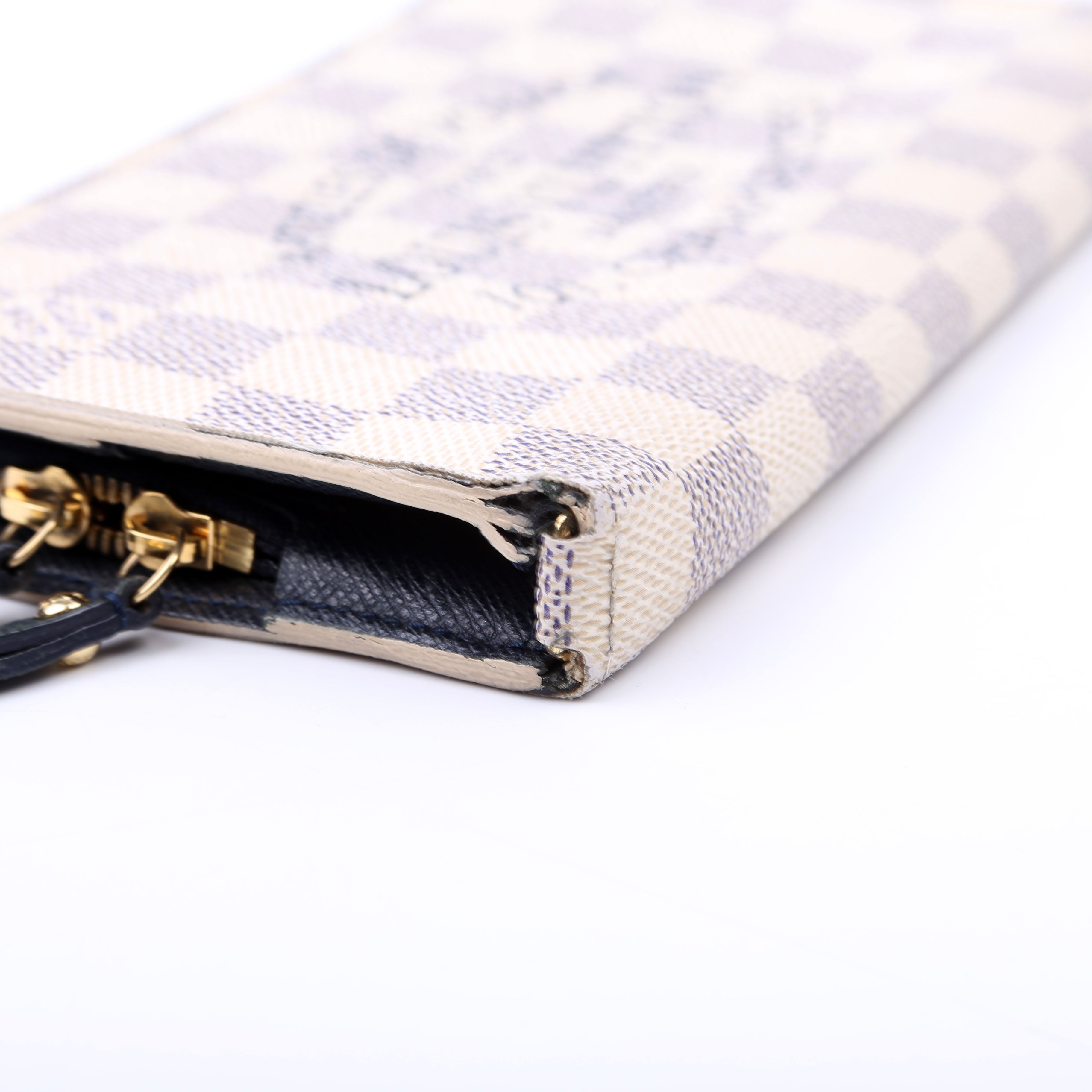 Insolite Wallet Articles De Voyage Damier Azur
