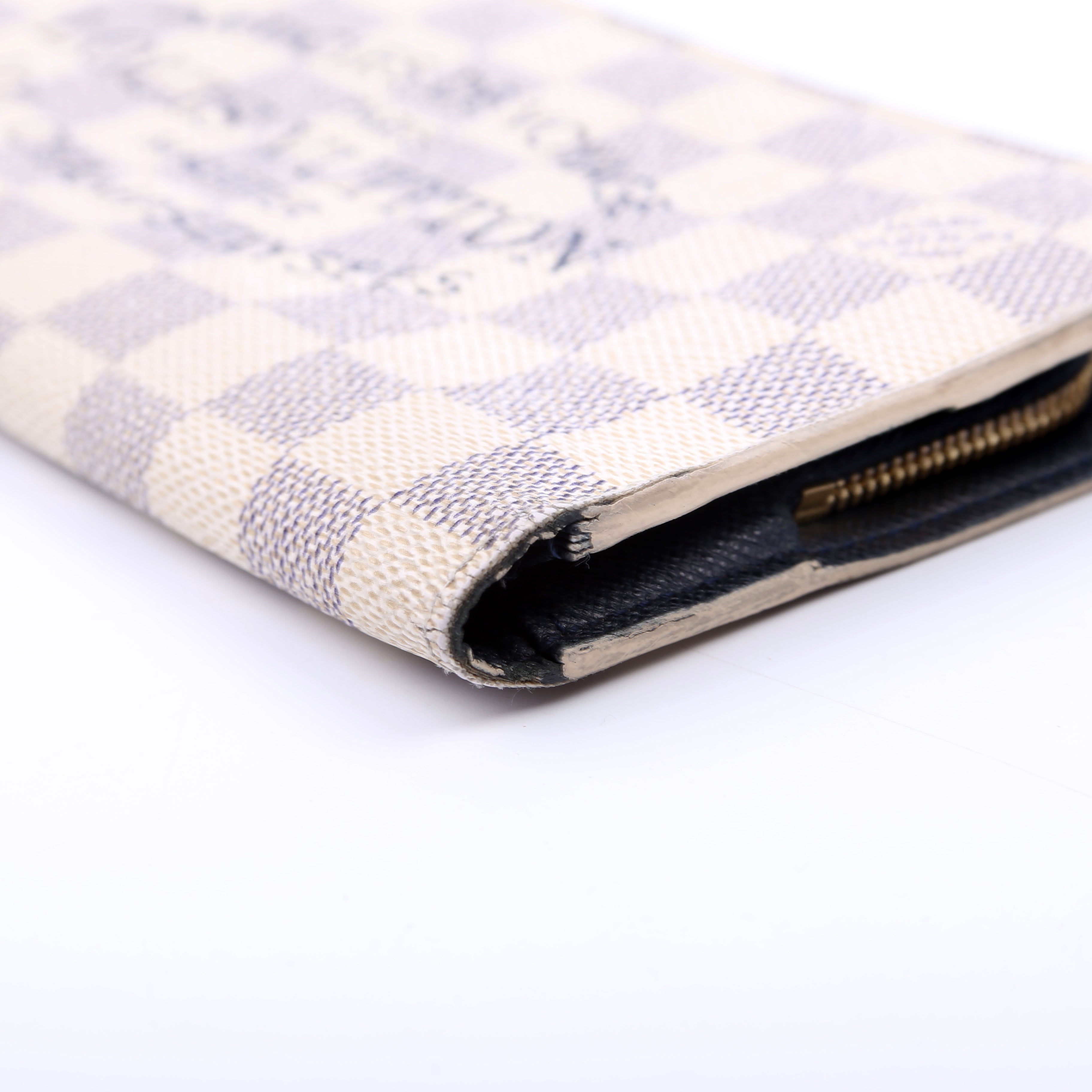 Insolite Wallet Articles De Voyage Damier Azur