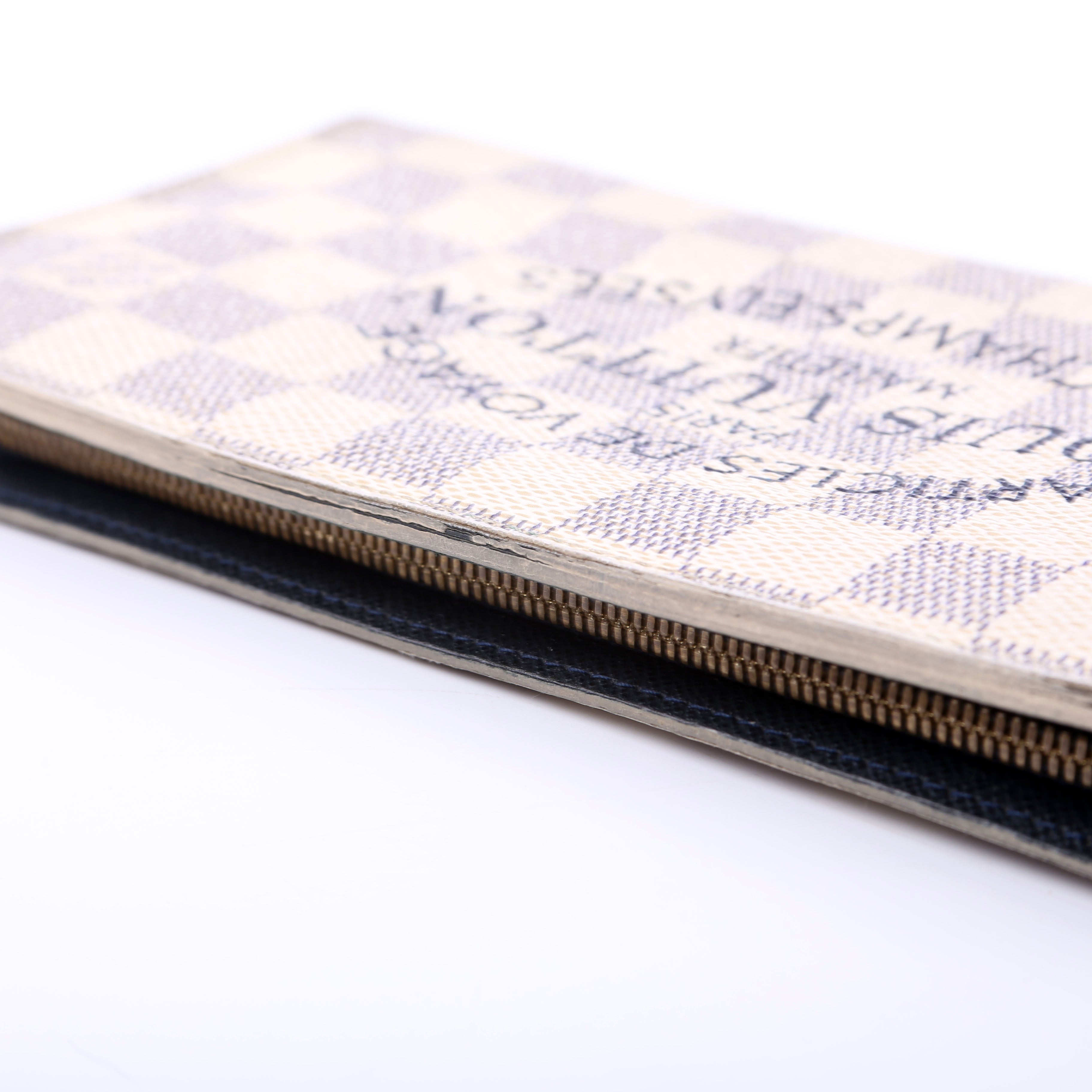 Insolite Wallet Articles De Voyage Damier Azur