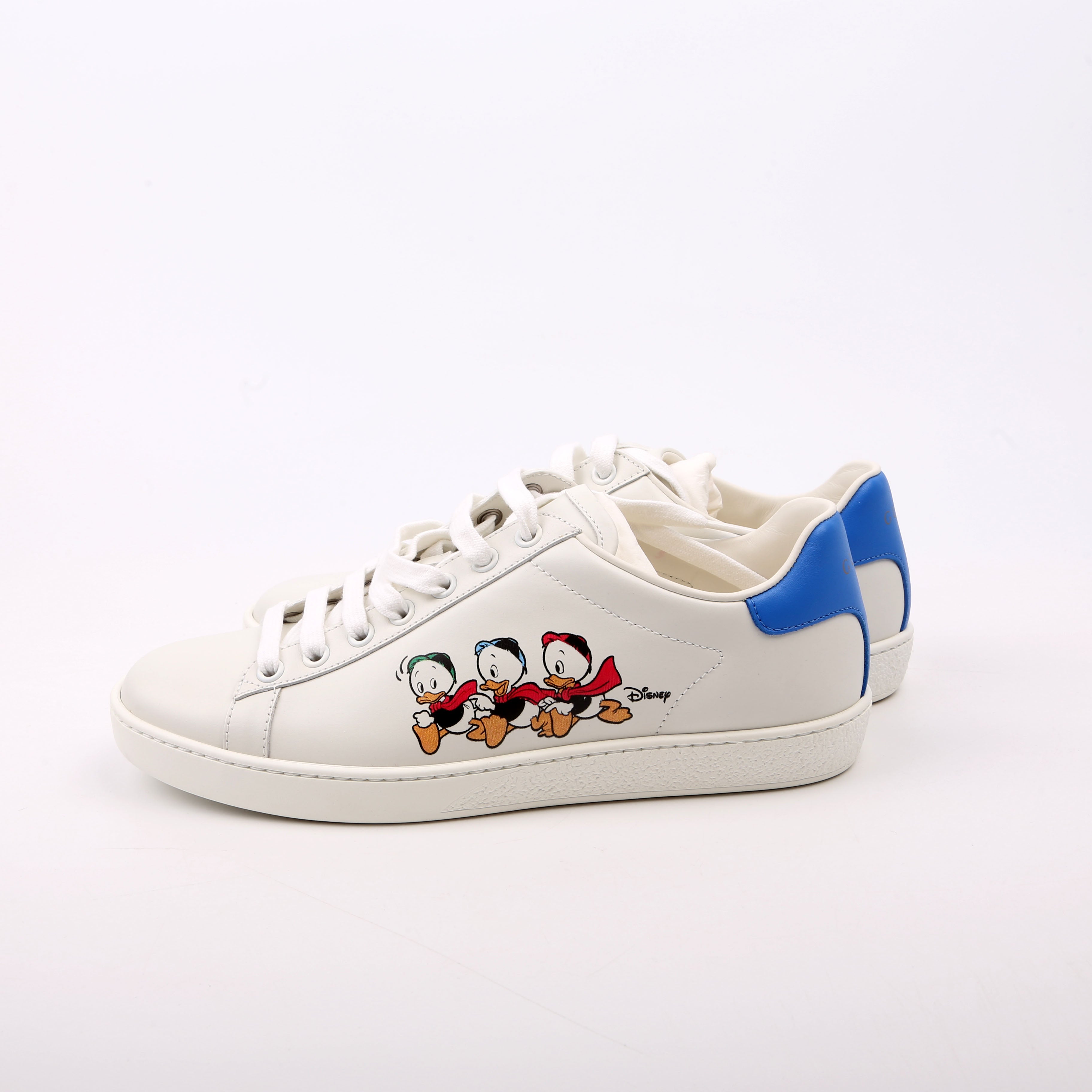 Gucci Ace Web Disney Sneakers Size 36.5 White/Blue