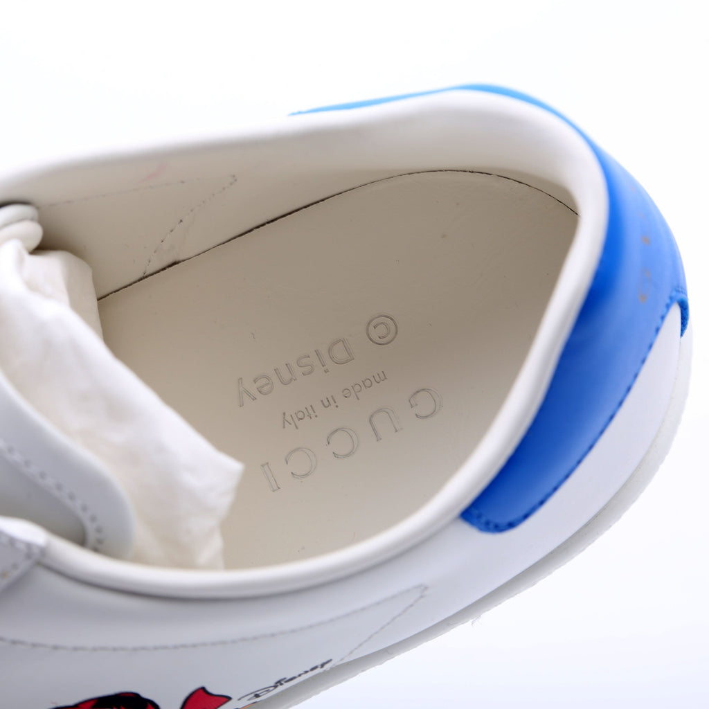 Gucci Ace Web Disney Sneakers Size 36.5 White/Blue