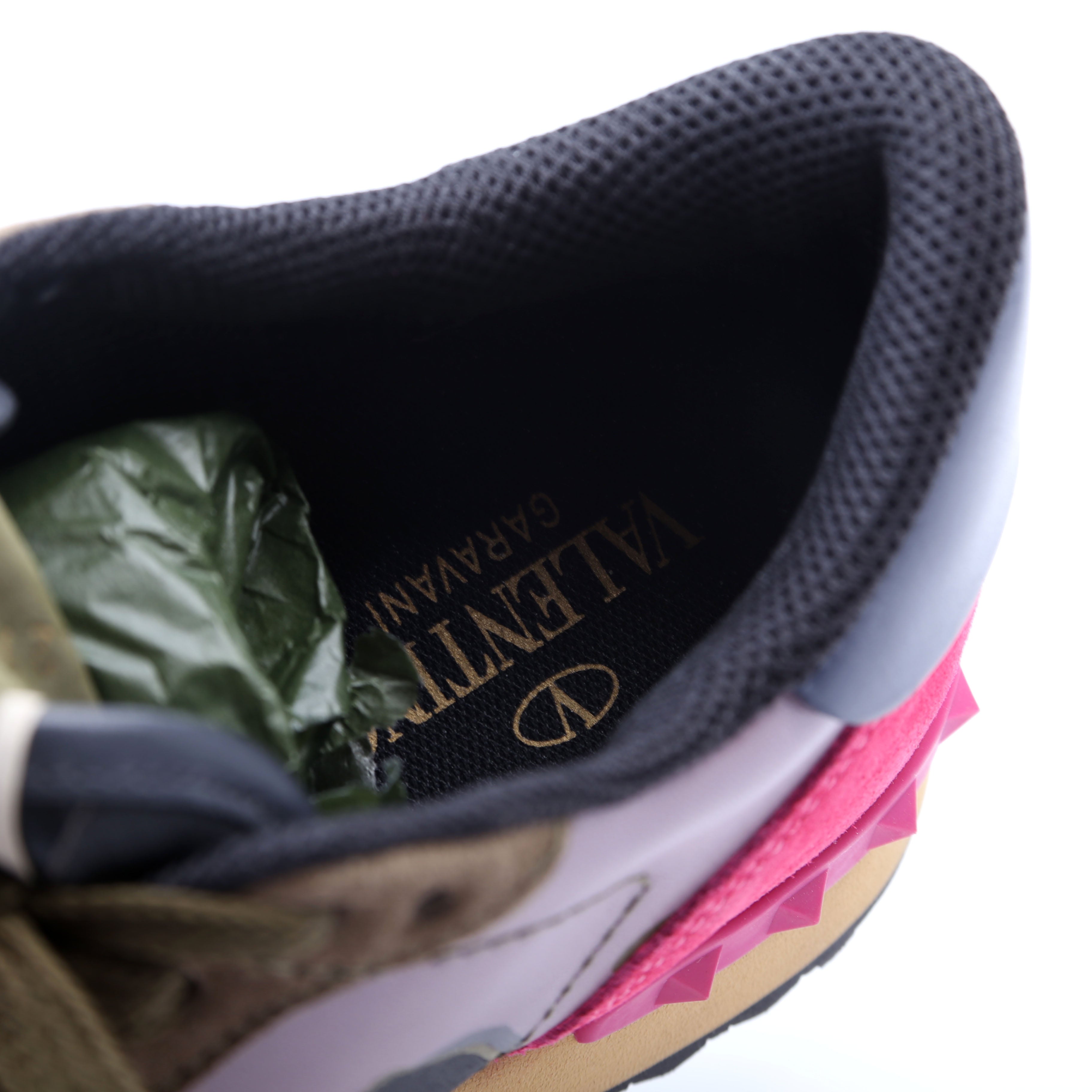Rockstud Camo Sneakers Size 39 Green/Pink