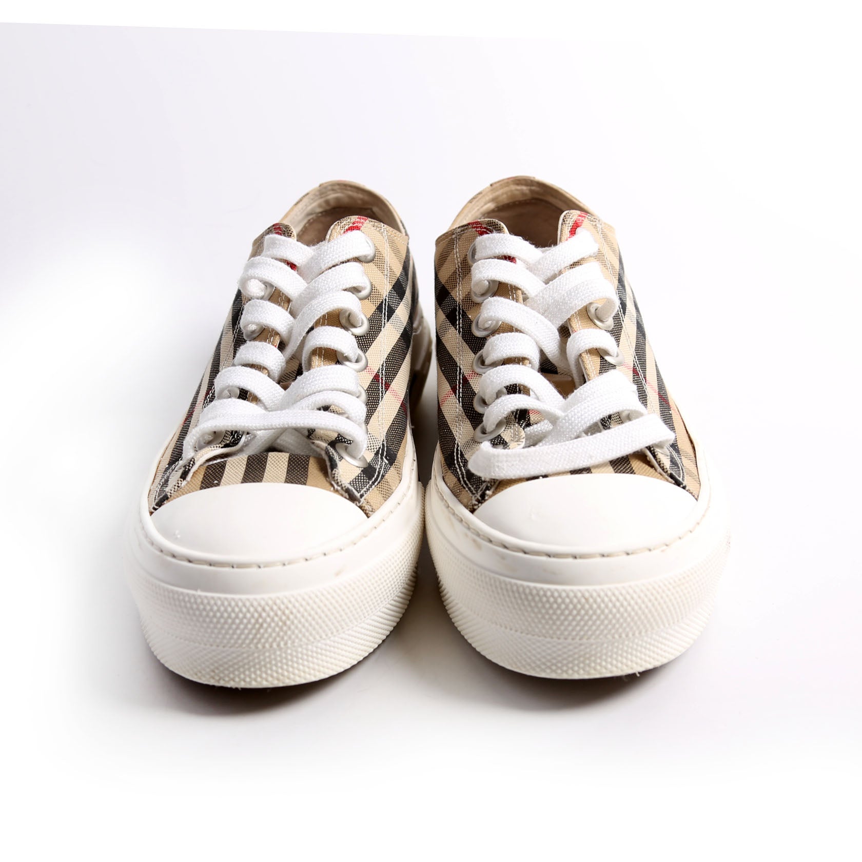 Vintage Check Jack Logo Sneakers Size 38.5