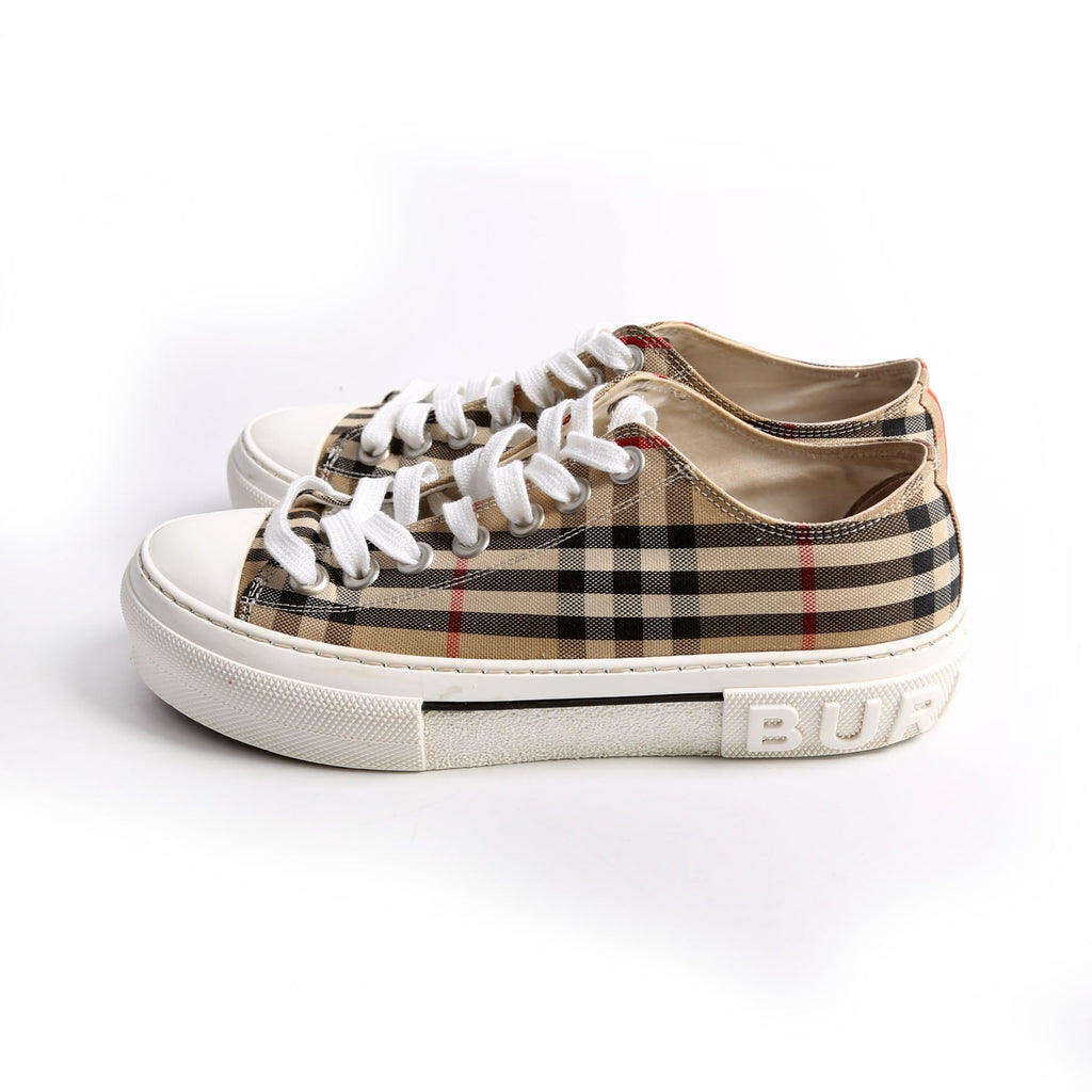 Vintage Check Jack Logo Sneakers Size 38.5
