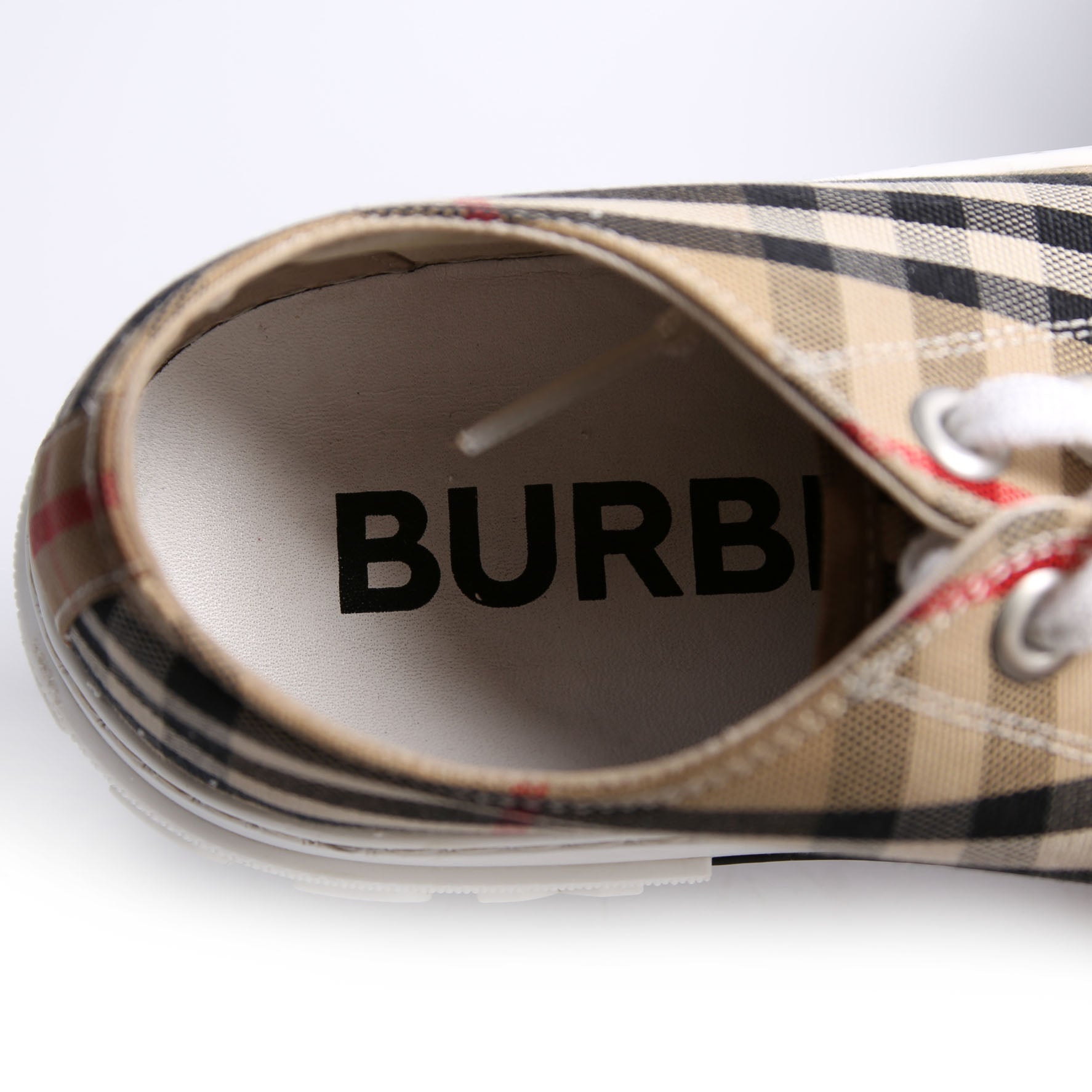 Vintage Check Jack Logo Sneakers Size 38.5