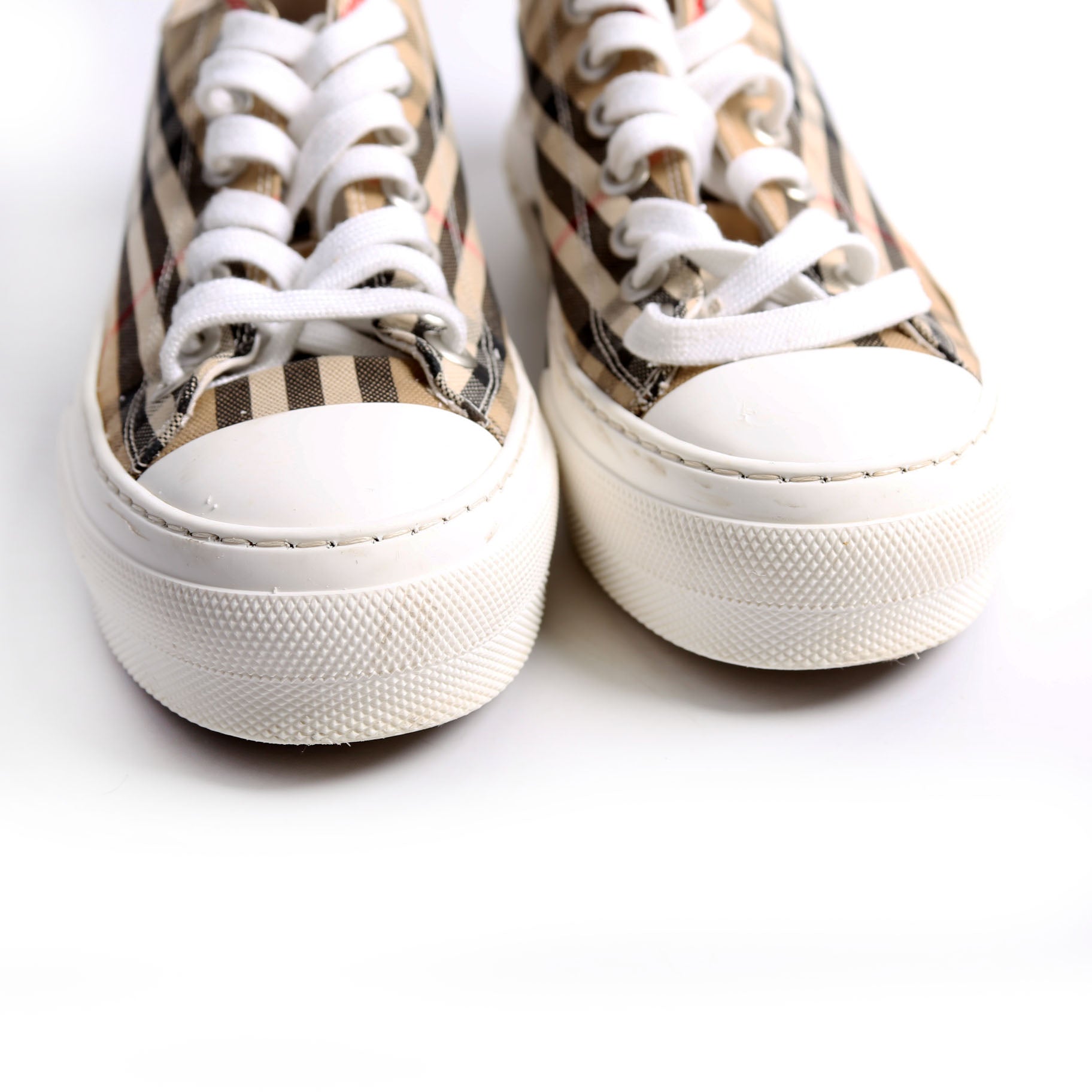 Vintage Check Jack Logo Sneakers Size 38.5