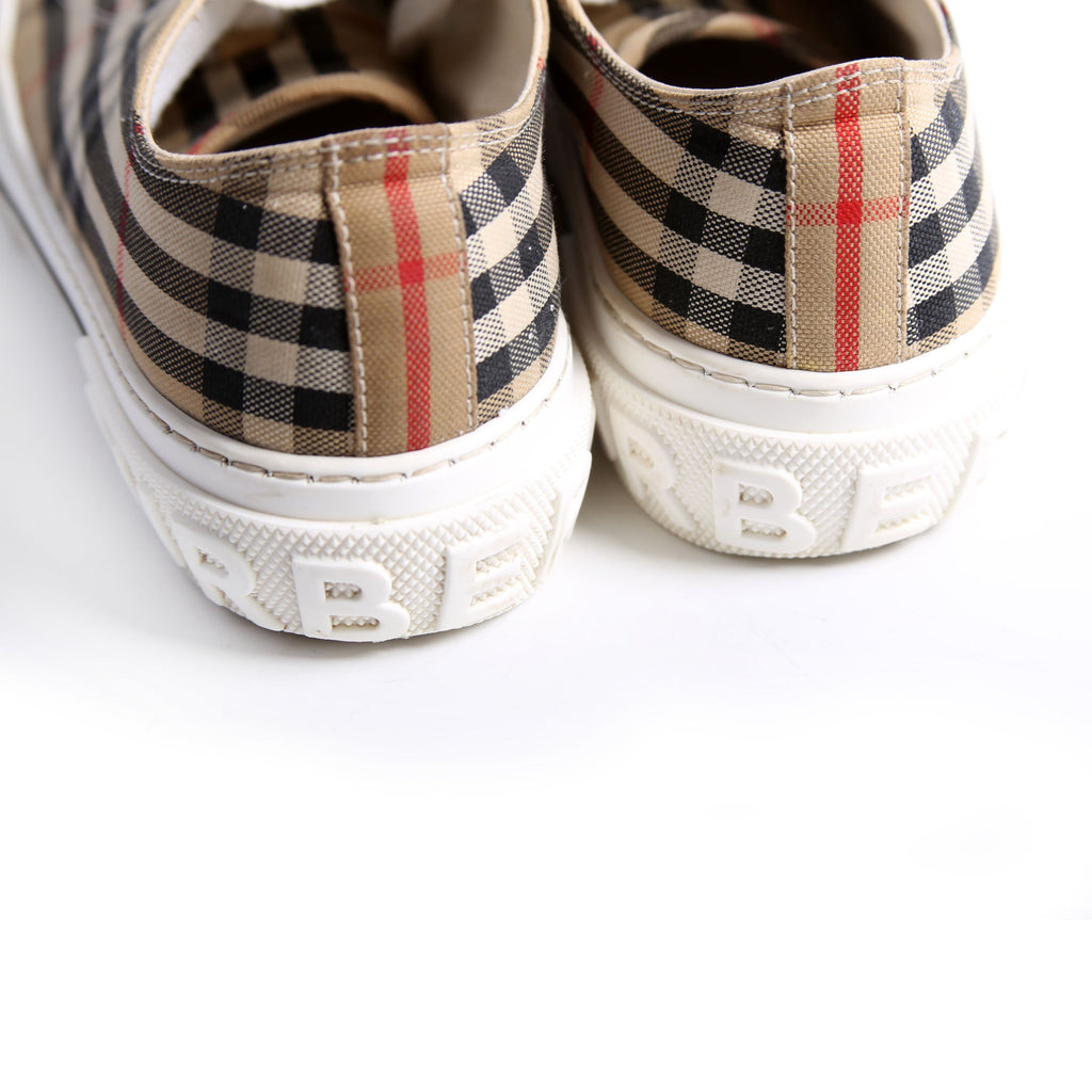 Vintage Check Jack Logo Sneakers Size 38.5