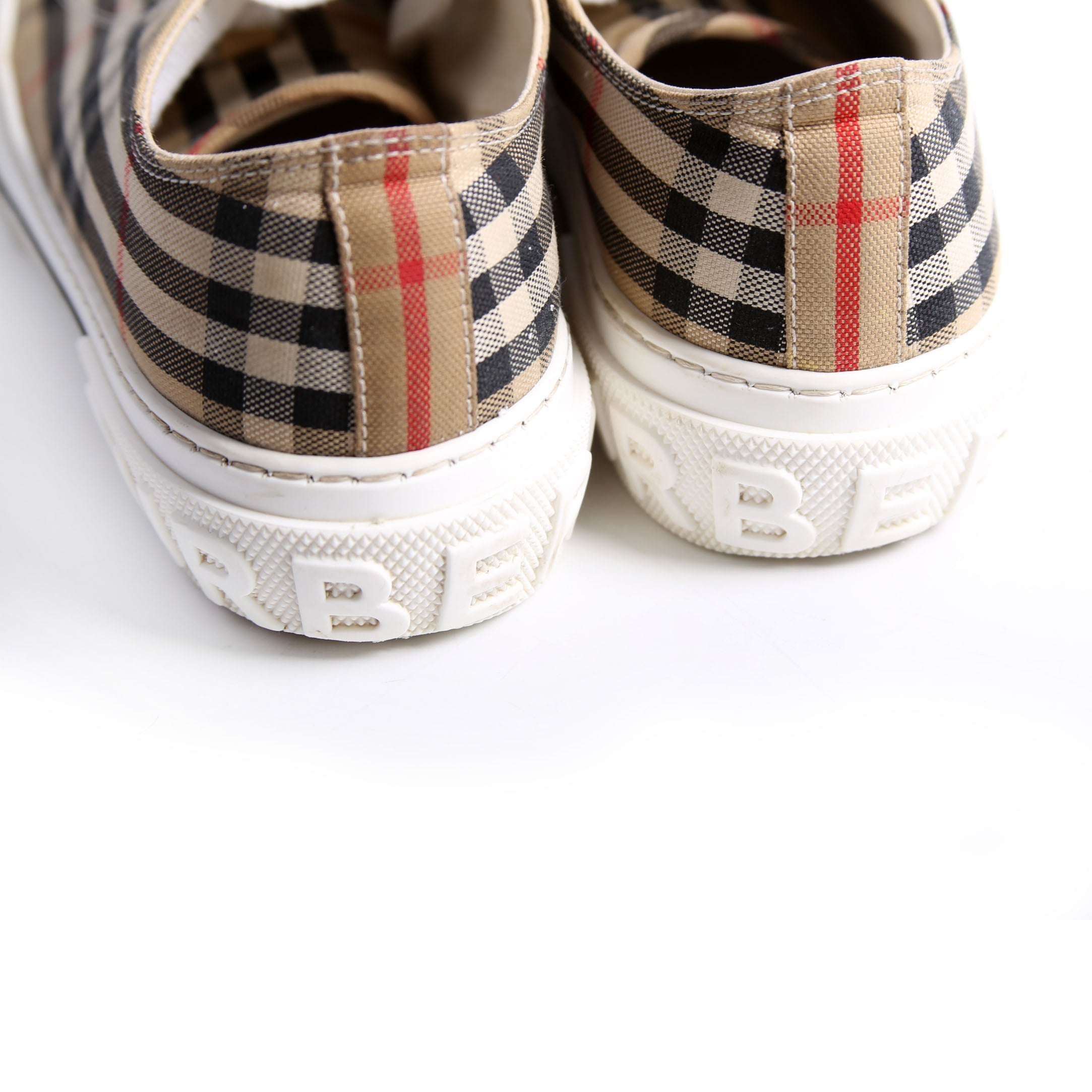 Vintage Check Jack Logo Sneakers Size 38.5