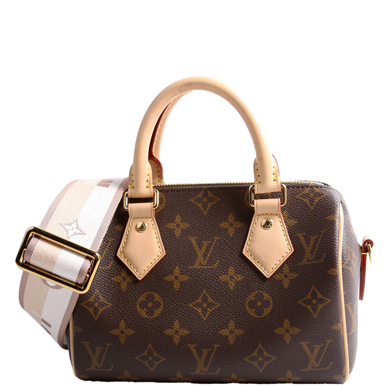 Speedy 20 Bandouliere Monogram Beige