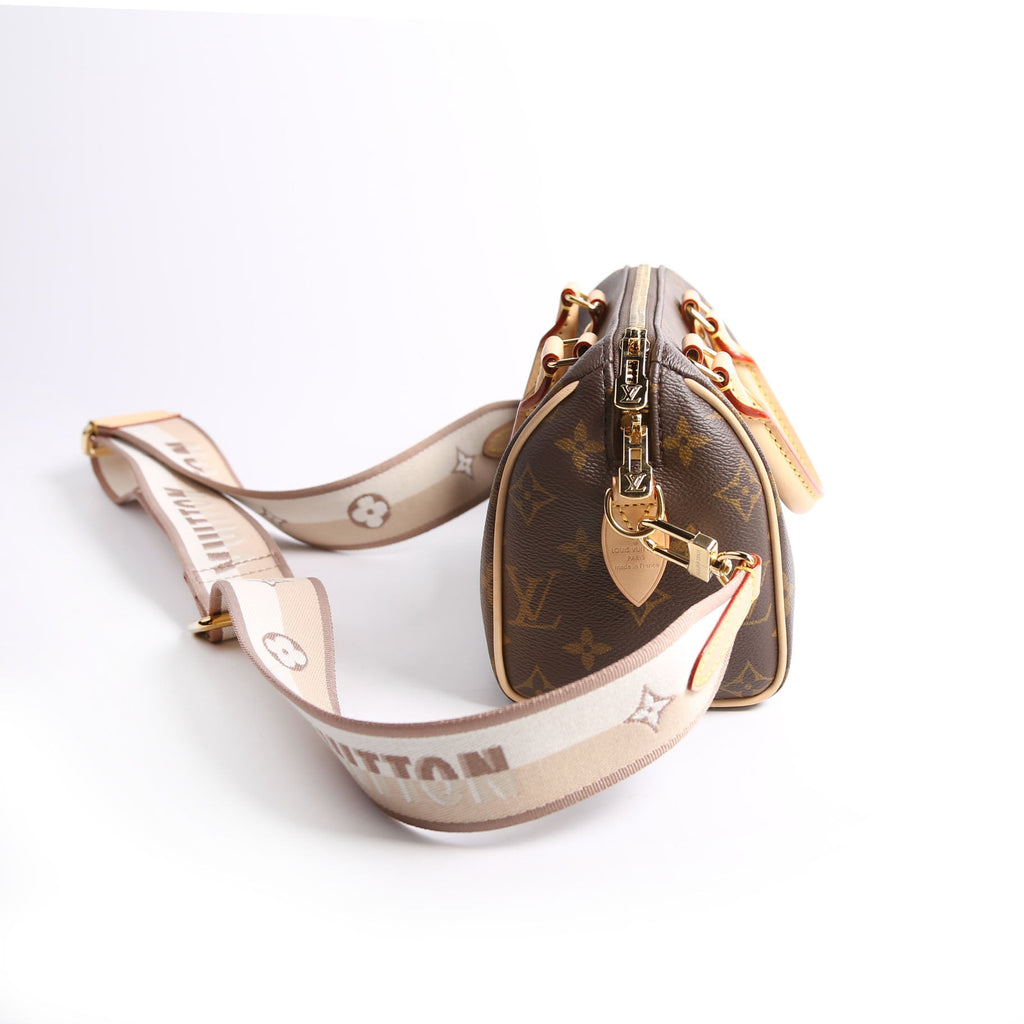 Speedy 20 Bandouliere Monogram Beige