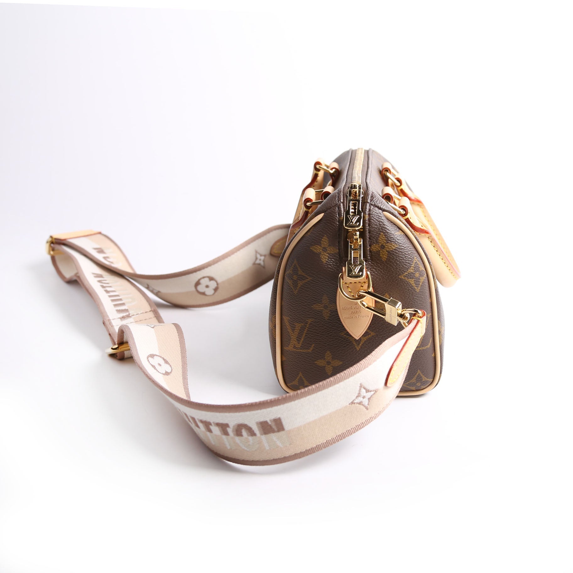 Speedy 20 Bandouliere Monogram Beige