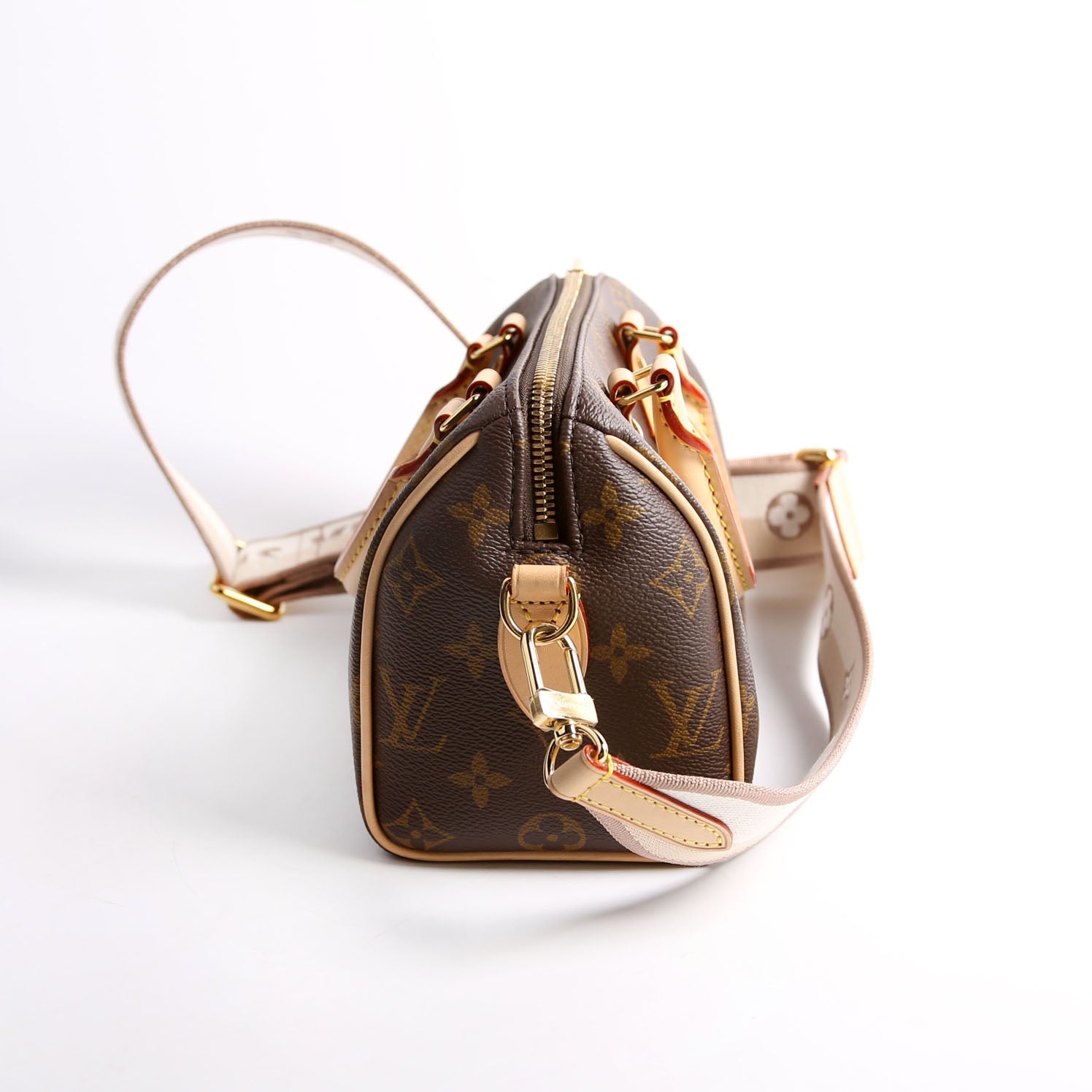 Speedy 20 Bandouliere Monogram Beige