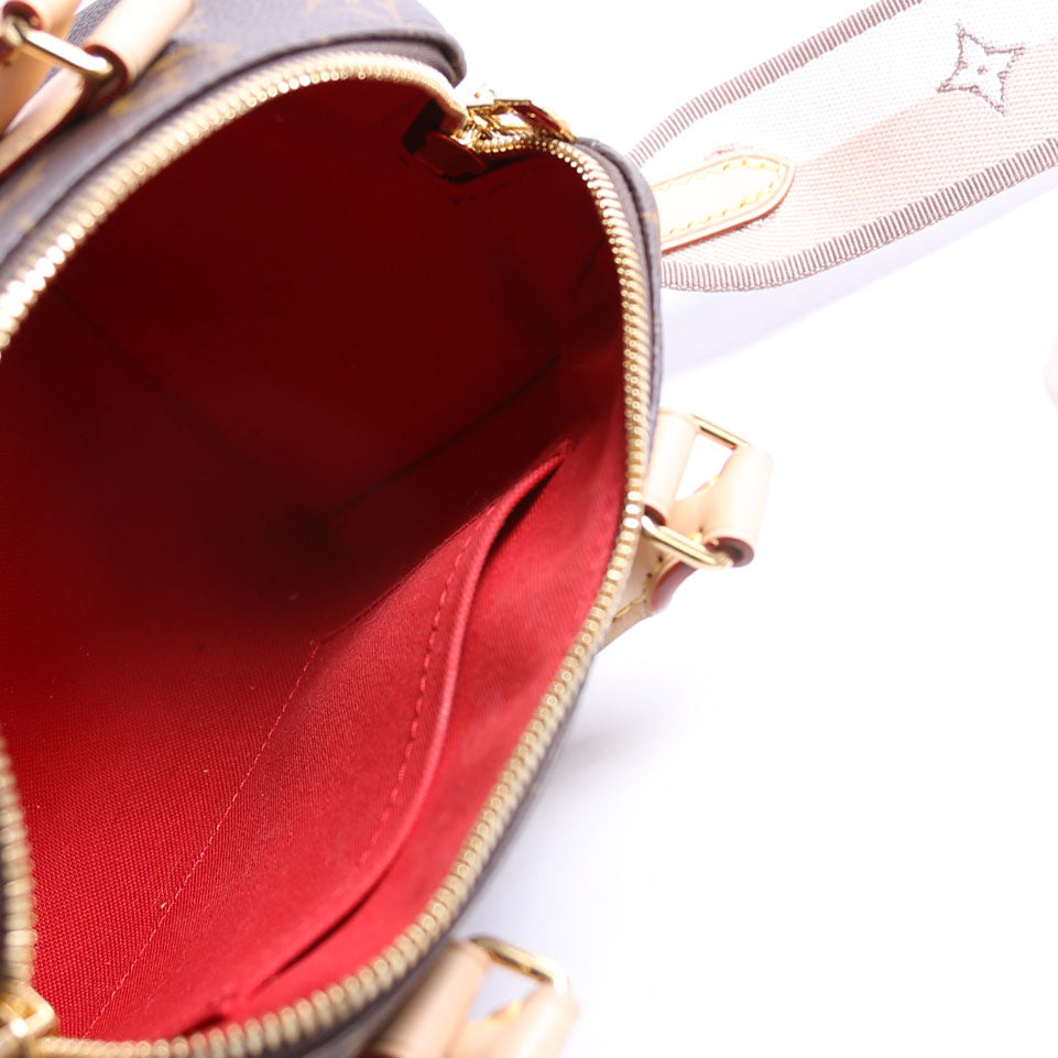 Speedy 20 Bandouliere Monogram Beige
