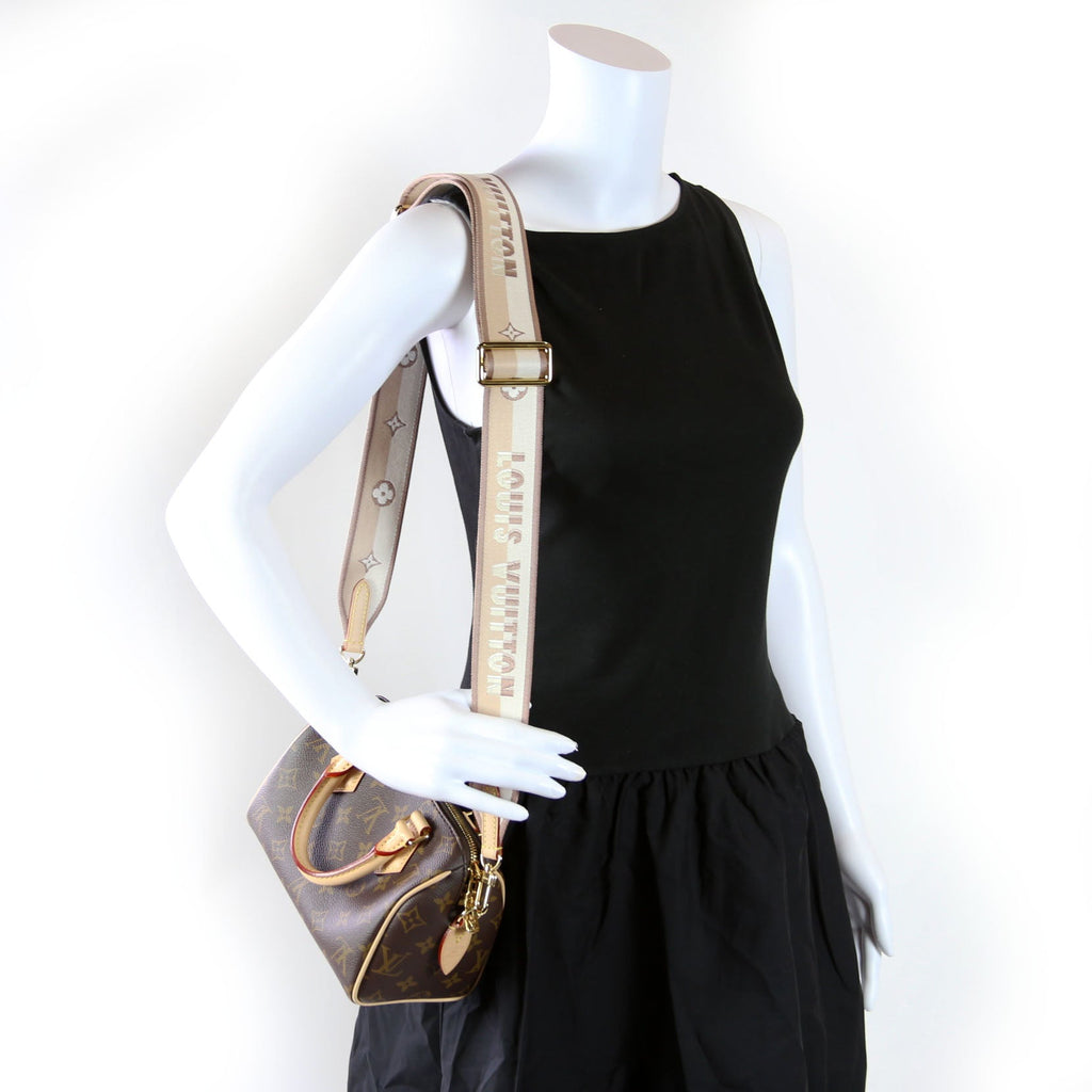 Speedy 20 Bandouliere Monogram Beige