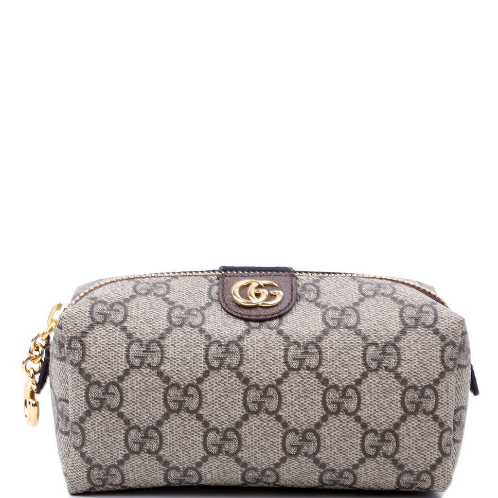 548394 Soft GG Supreme Ophidia Small Cosmetic Case Green