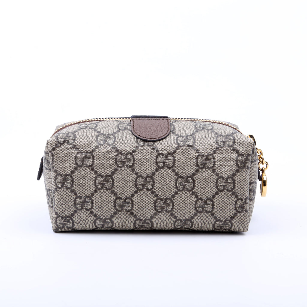 548394 Soft GG Supreme Ophidia Small Cosmetic Case Green