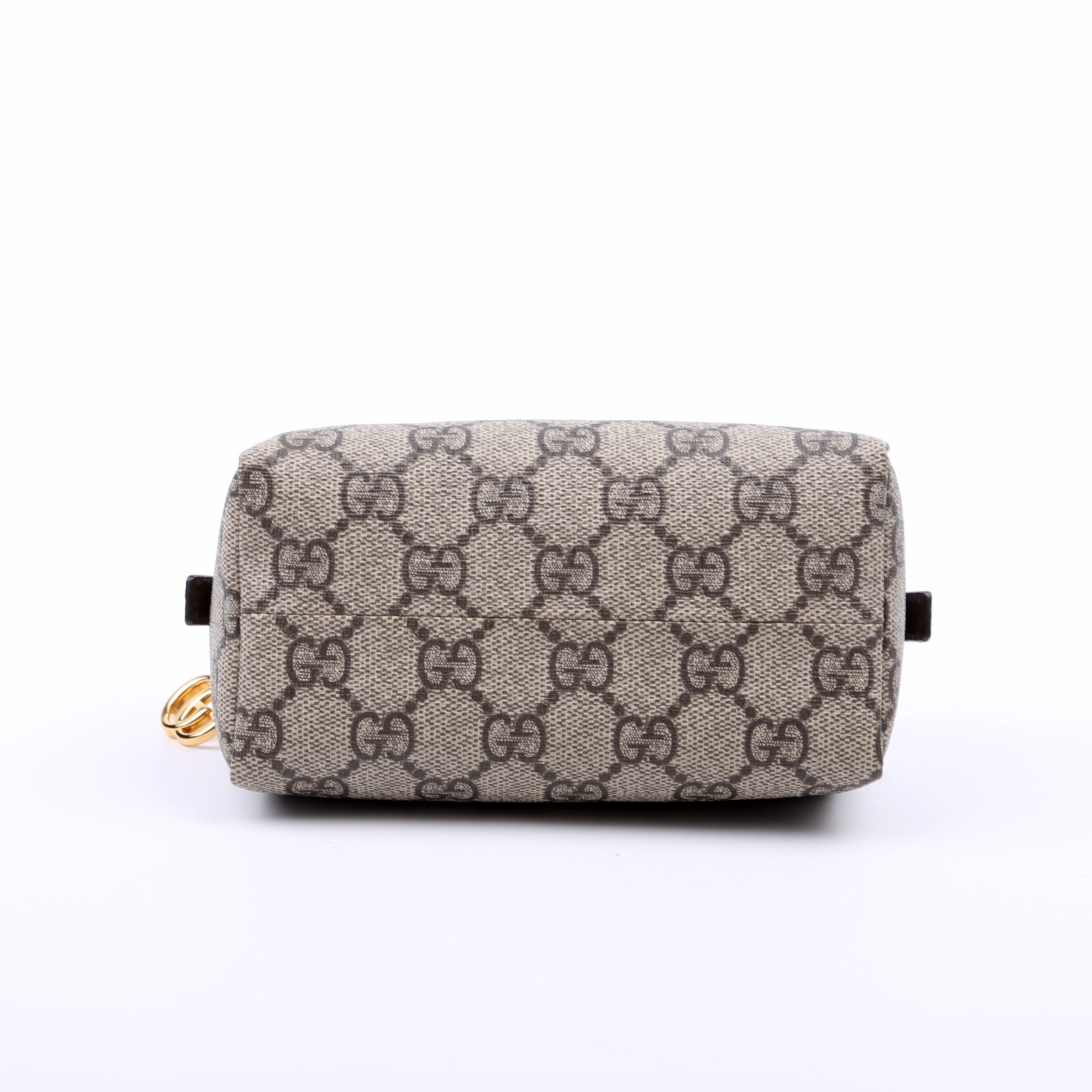 548394 Soft GG Supreme Ophidia Small Cosmetic Case Green