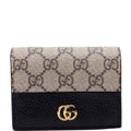 658610 GG Supreme Marmont Card Case Black