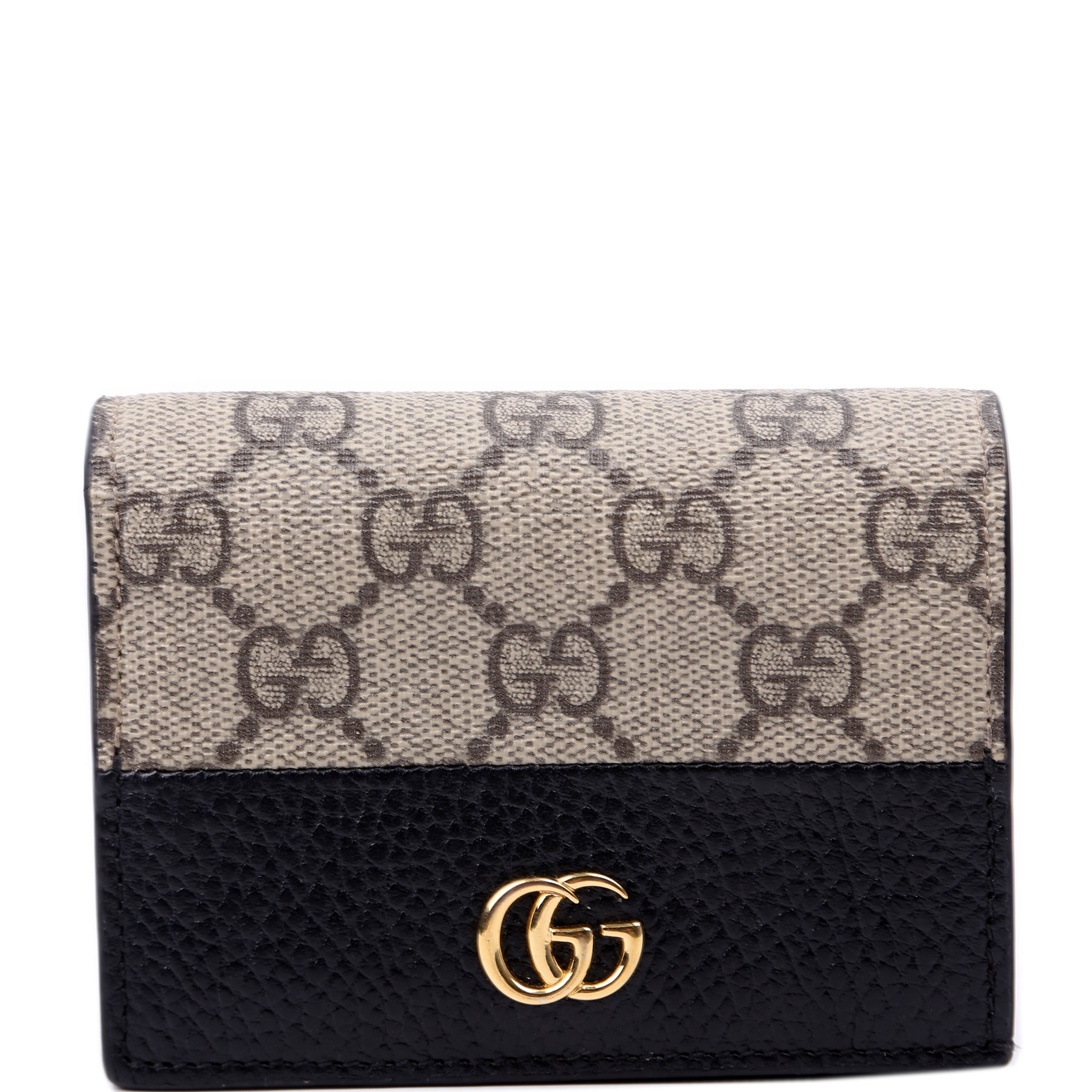 658610 GG Supreme Marmont Card Case Black